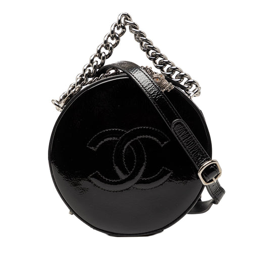 Chanel Patent Round As Earth Bag