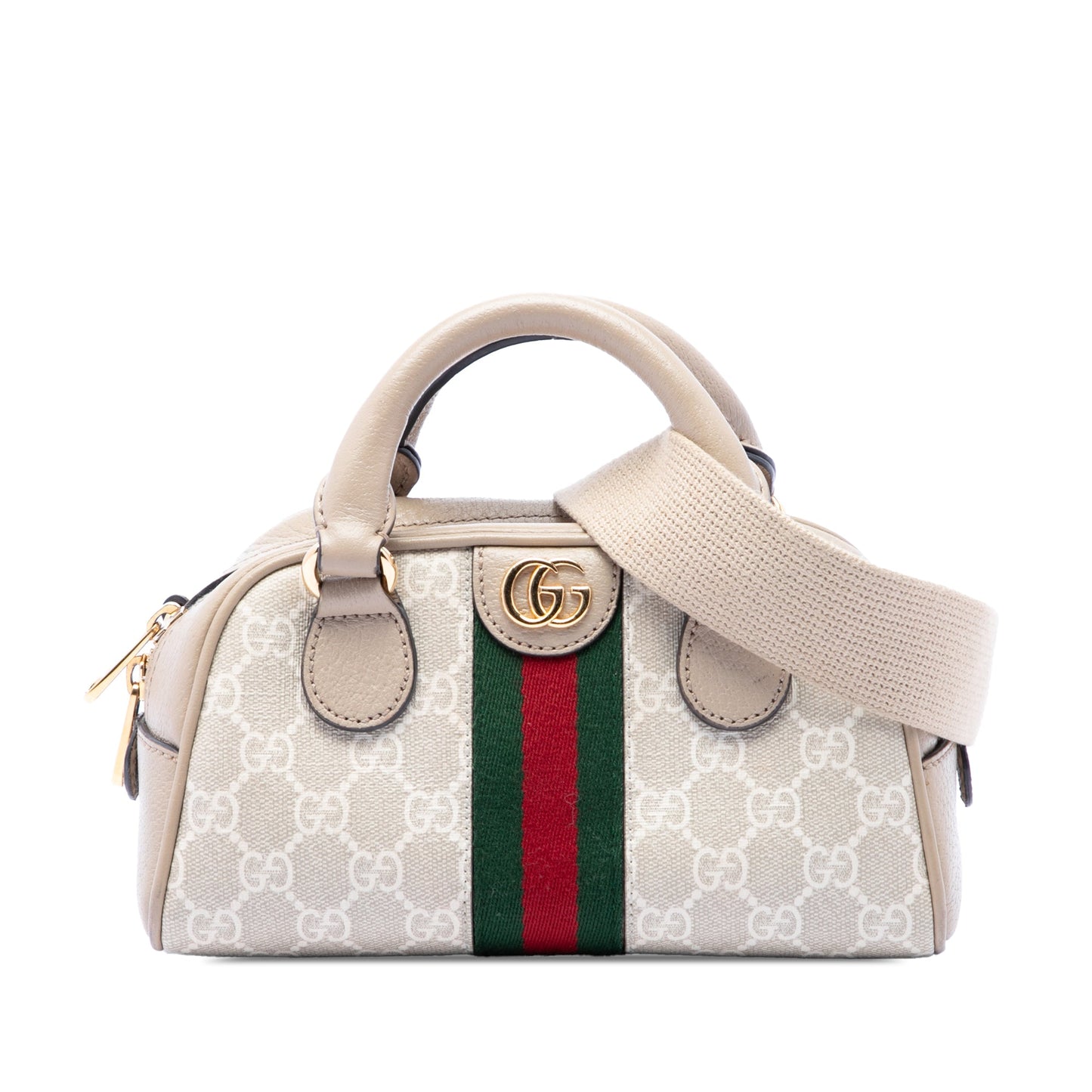 Gucci Mini GG Supreme Web Ophidia Satchel