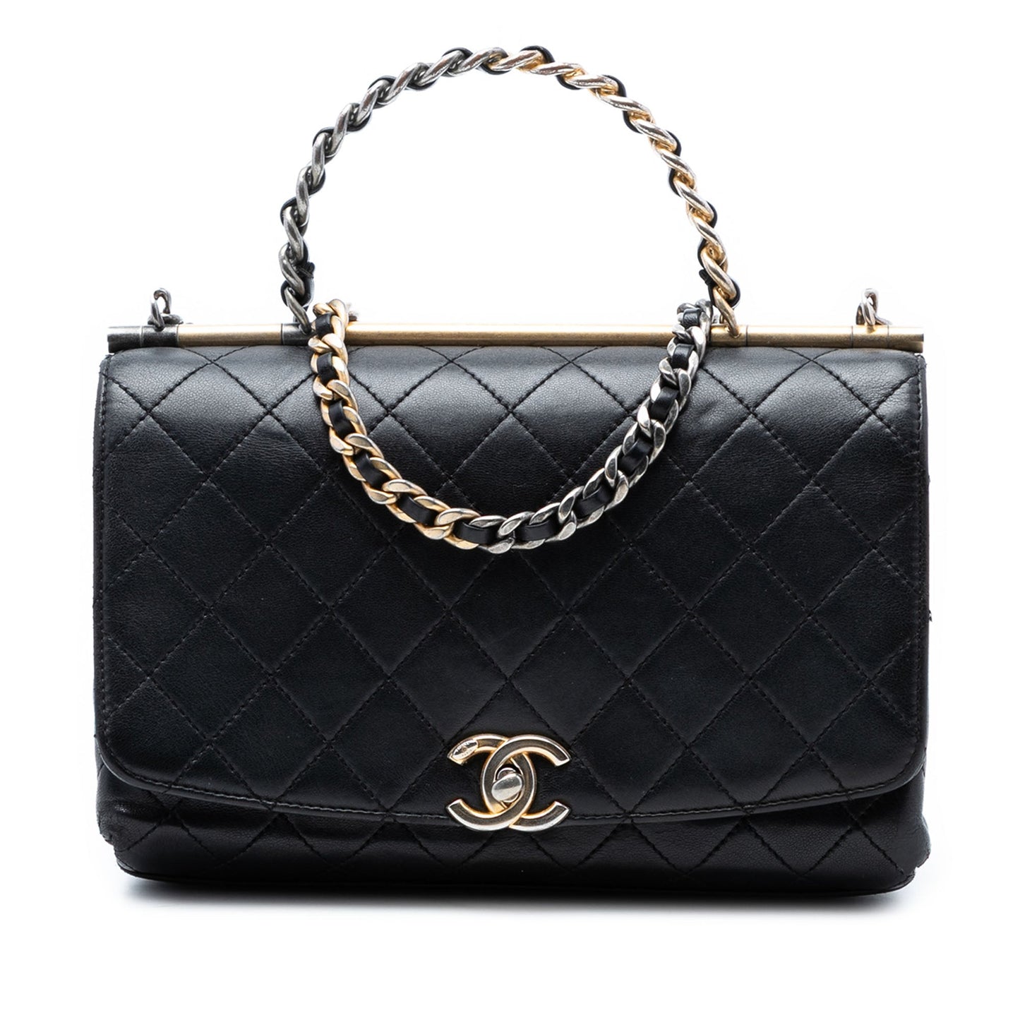 Medium Quilted Lambskin La Parisienne Flap
