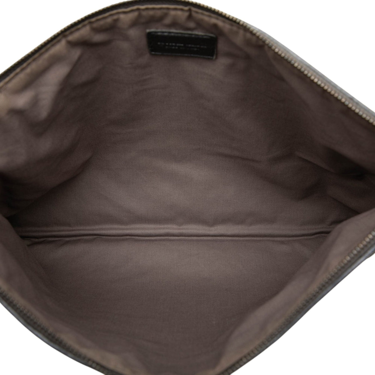 Bottega Veneta Metallic Leather Intrecciato Clutch — Black