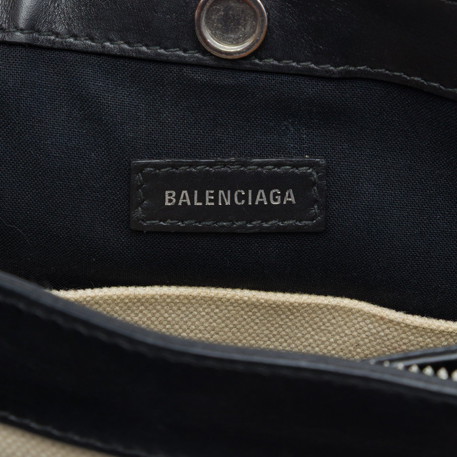 Balenciaga Canvas Navy Pochette Crossbody