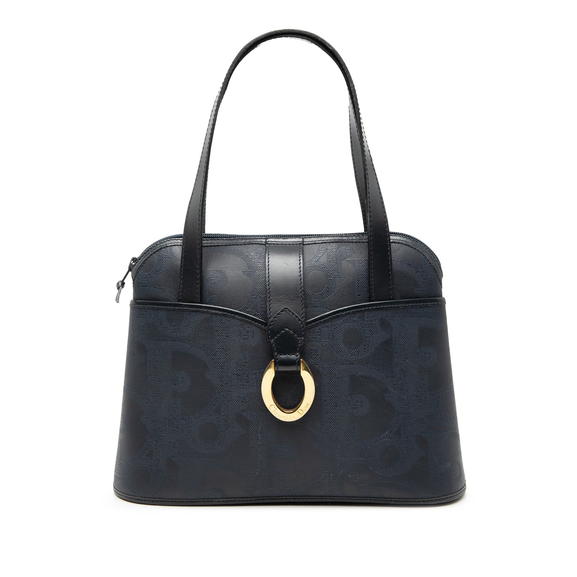 Dior Diorissimo Trotter Coated Canvas Handbag