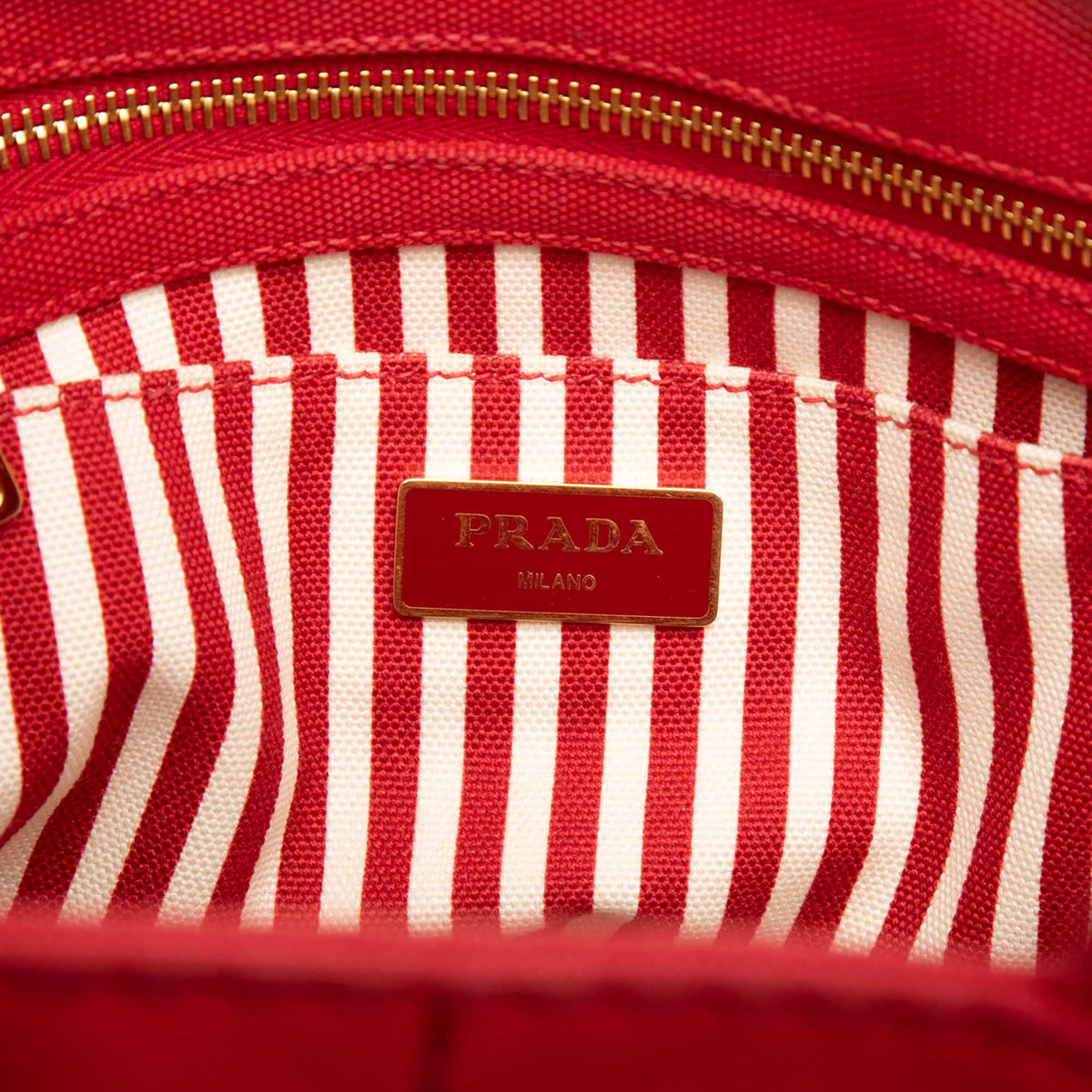 Prada Small Canvas Canapa Logo Tote