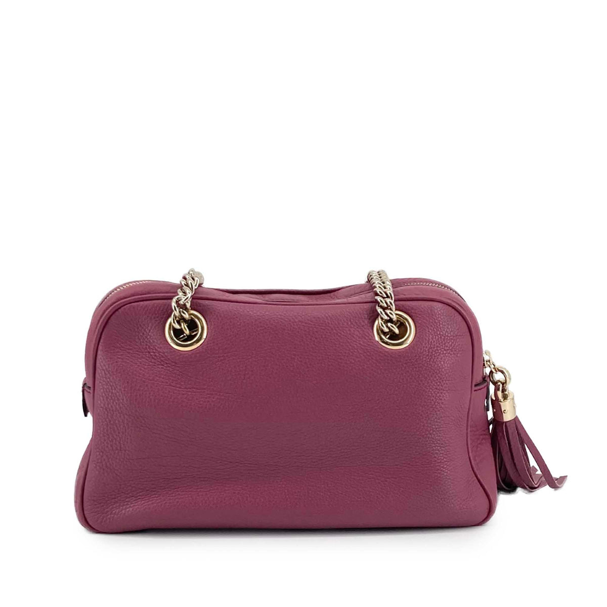 Gucci Calfskin Soho Chain Zip Shoulder Bag