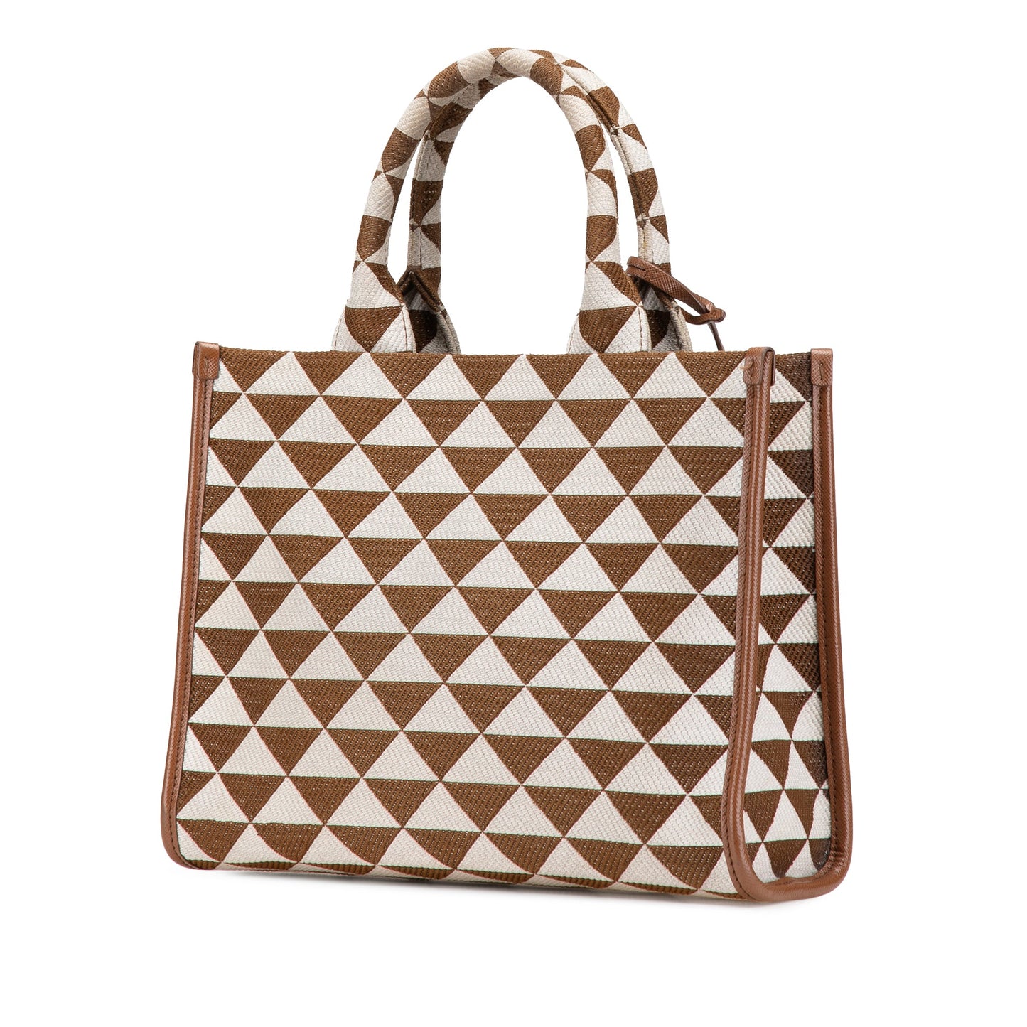 Prada Small Canvas Symbole Triangolo Satchel