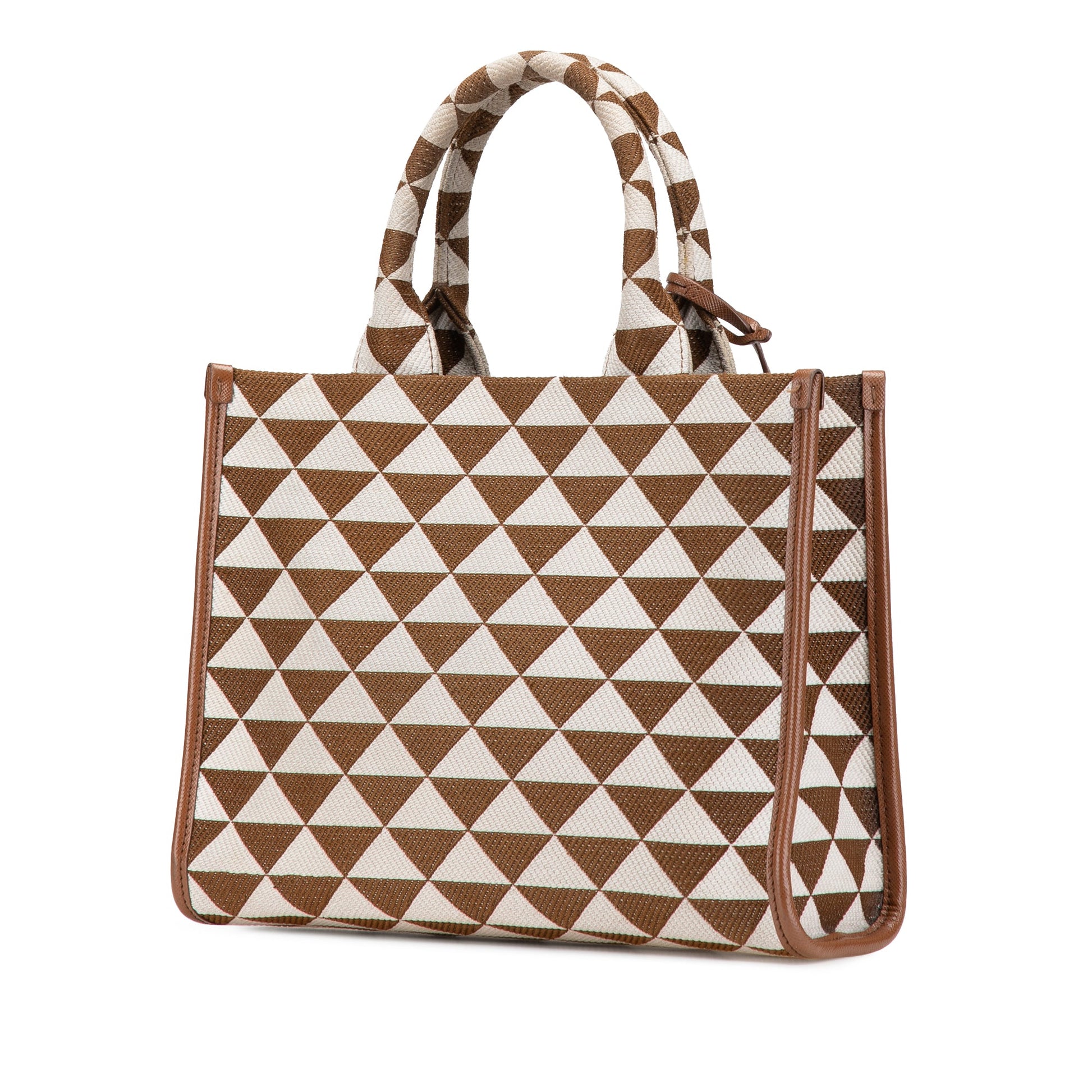 Prada Small Canvas Symbole Triangolo Satchel