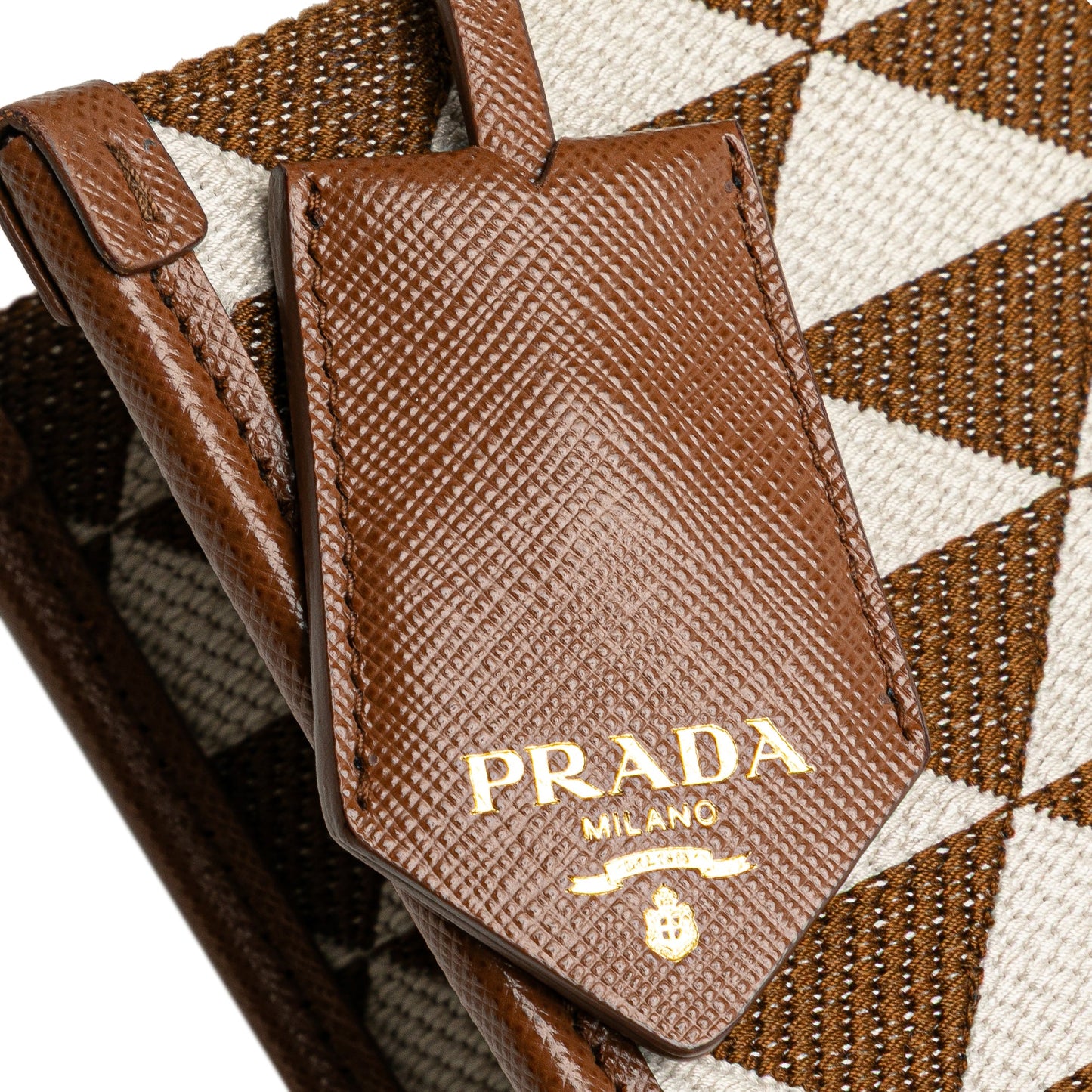 Prada Small Canvas Symbole Triangolo Satchel