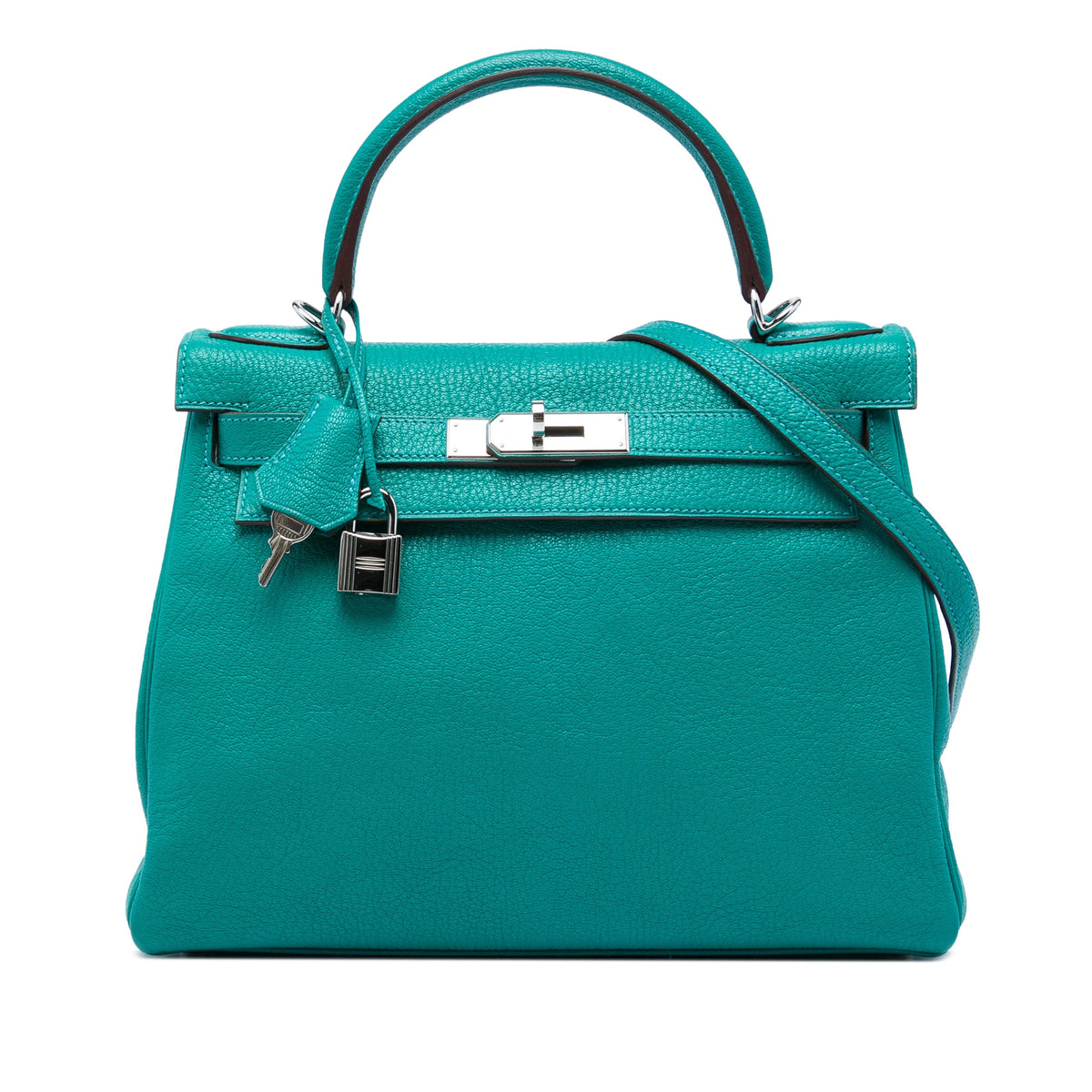 Hermès Clemence Kelly II Retourne 28 — Blue