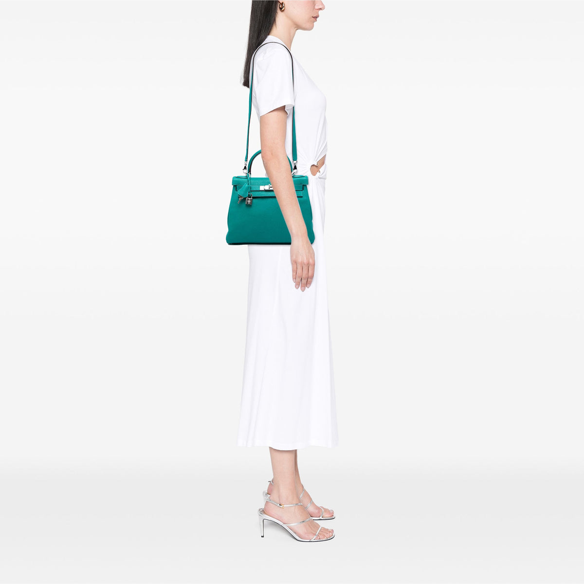 Hermès Clemence Kelly II Retourne 28 — Blue