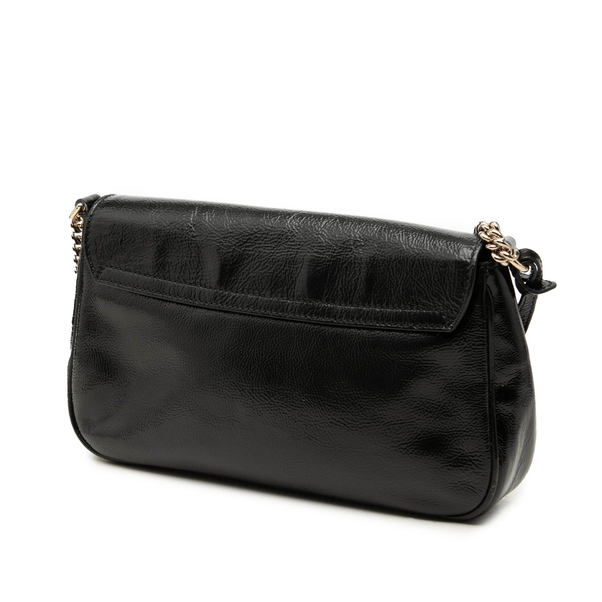Gucci Medium Patent Soho Chain Flap Crossbody