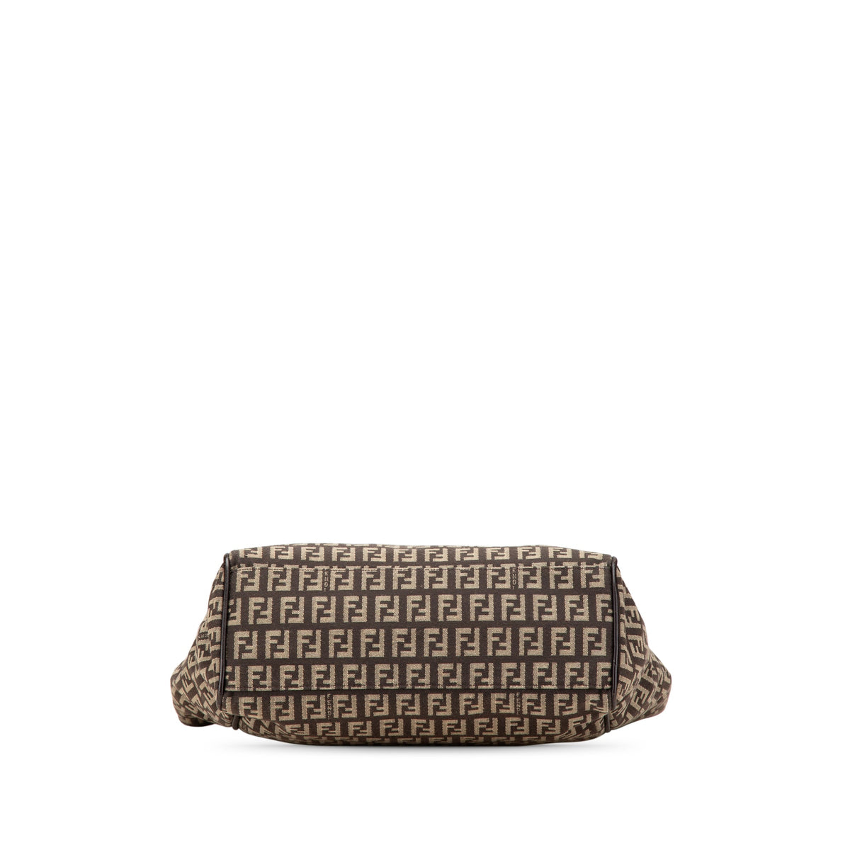 Fendi Zucchino Canvas Tote — Brown