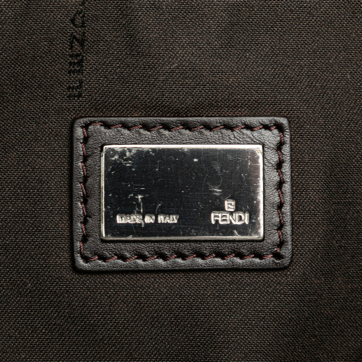 Fendi Zucchino Canvas Tote — Brown