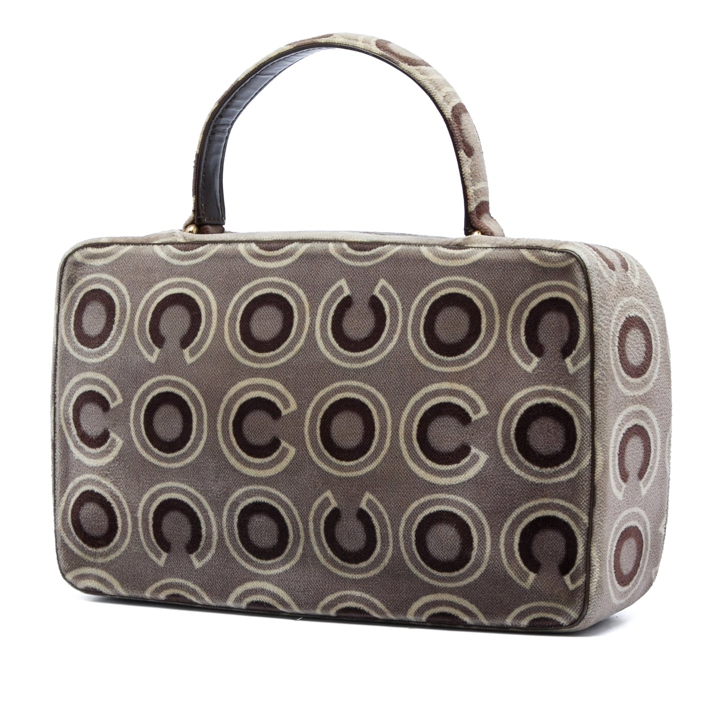 Chanel Coco Velvet Flap Box Top Handle Bag