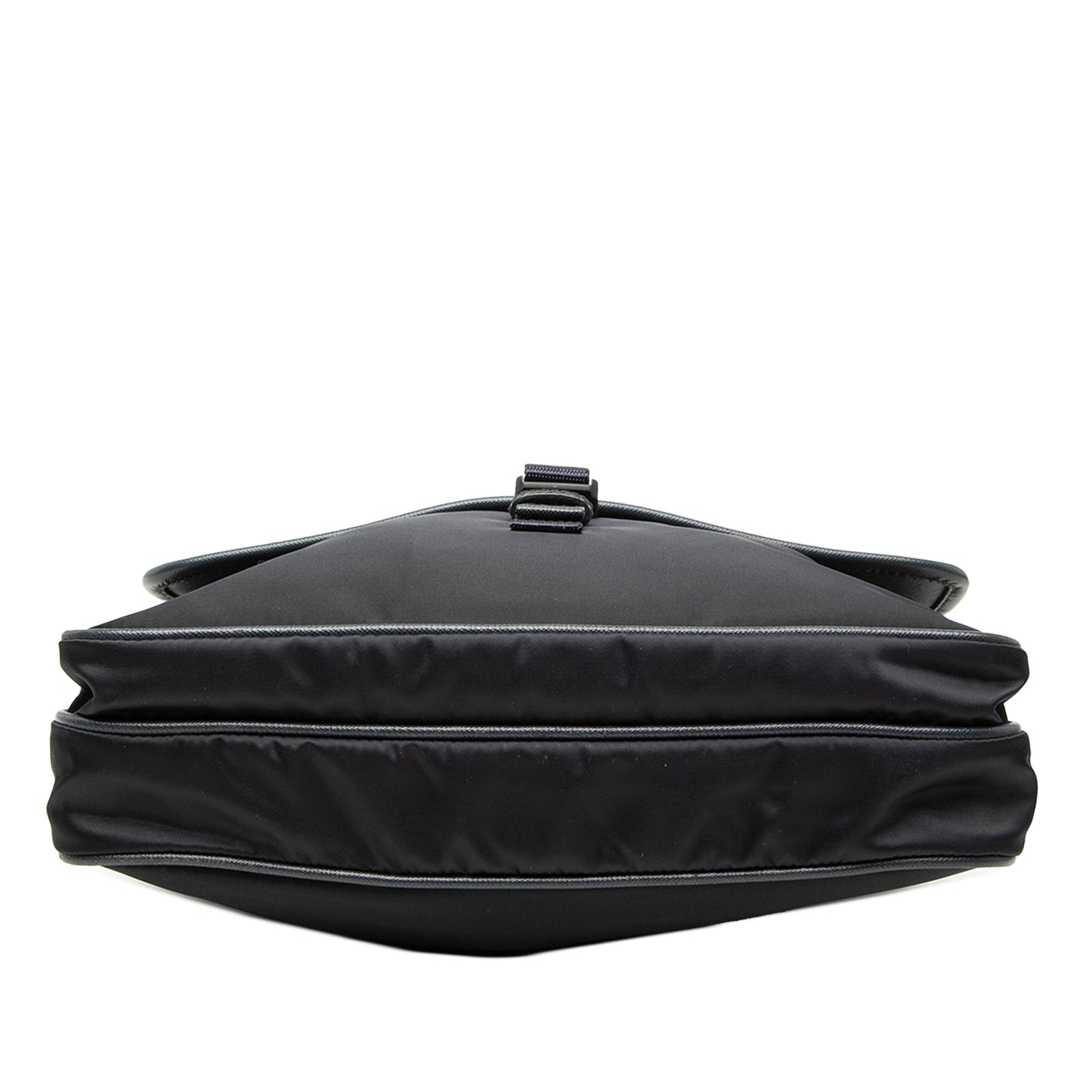 Prada Saffiano Trimmed Tessuto Zip Top Crossbody