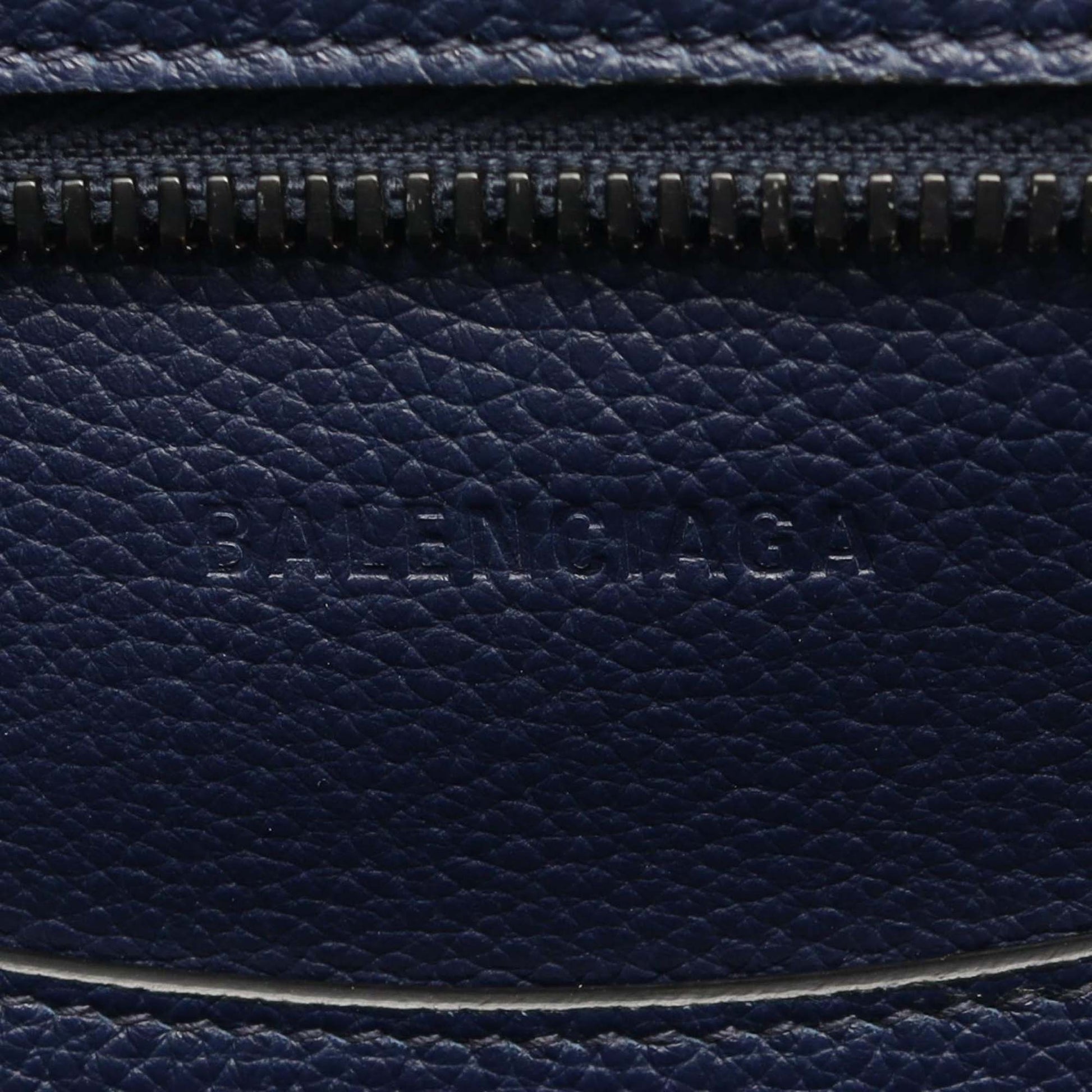 Balenciaga Large Grained Calfskin Motocross Neo Classic City Satchel