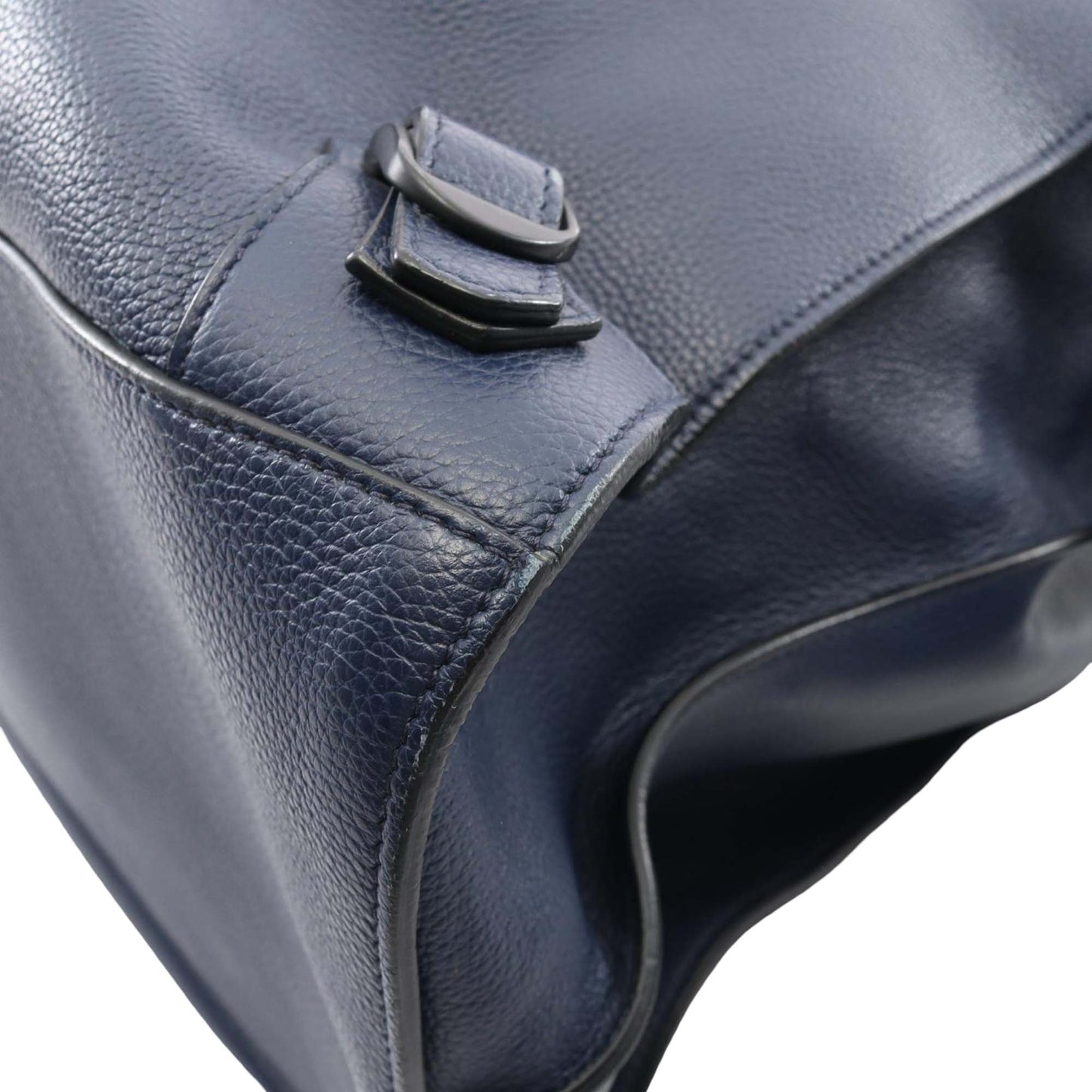 Balenciaga Large Grained Calfskin Motocross Neo Classic City Satchel