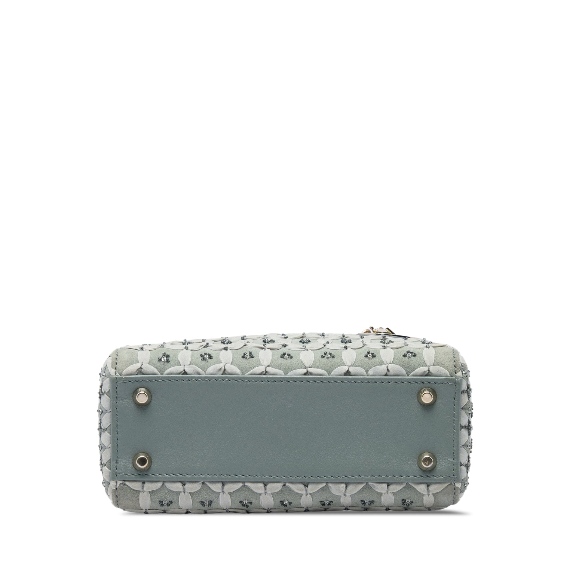 Dior Mini Suede Stone And Beads Lady Dior