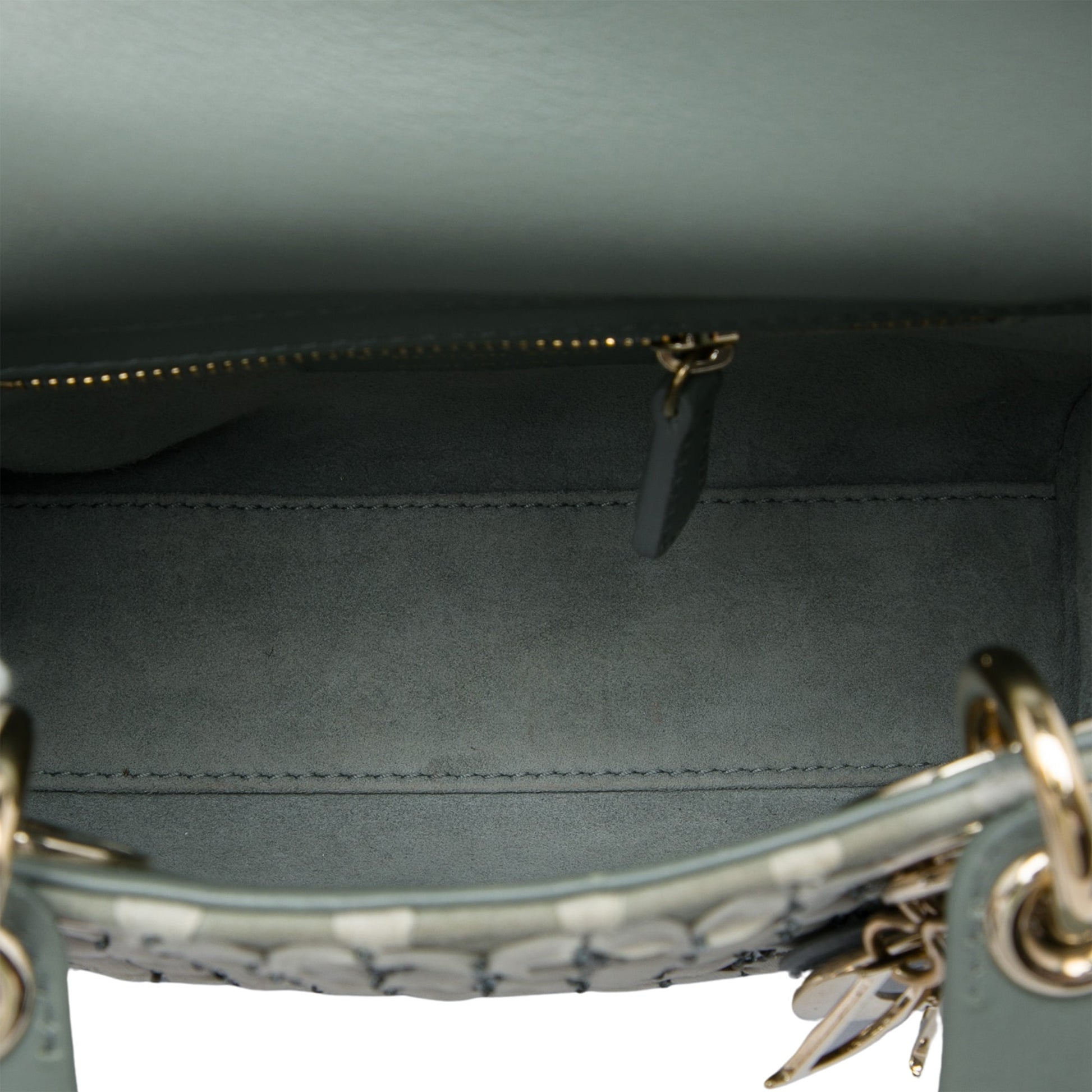 Dior Mini Suede Stone And Beads Lady Dior