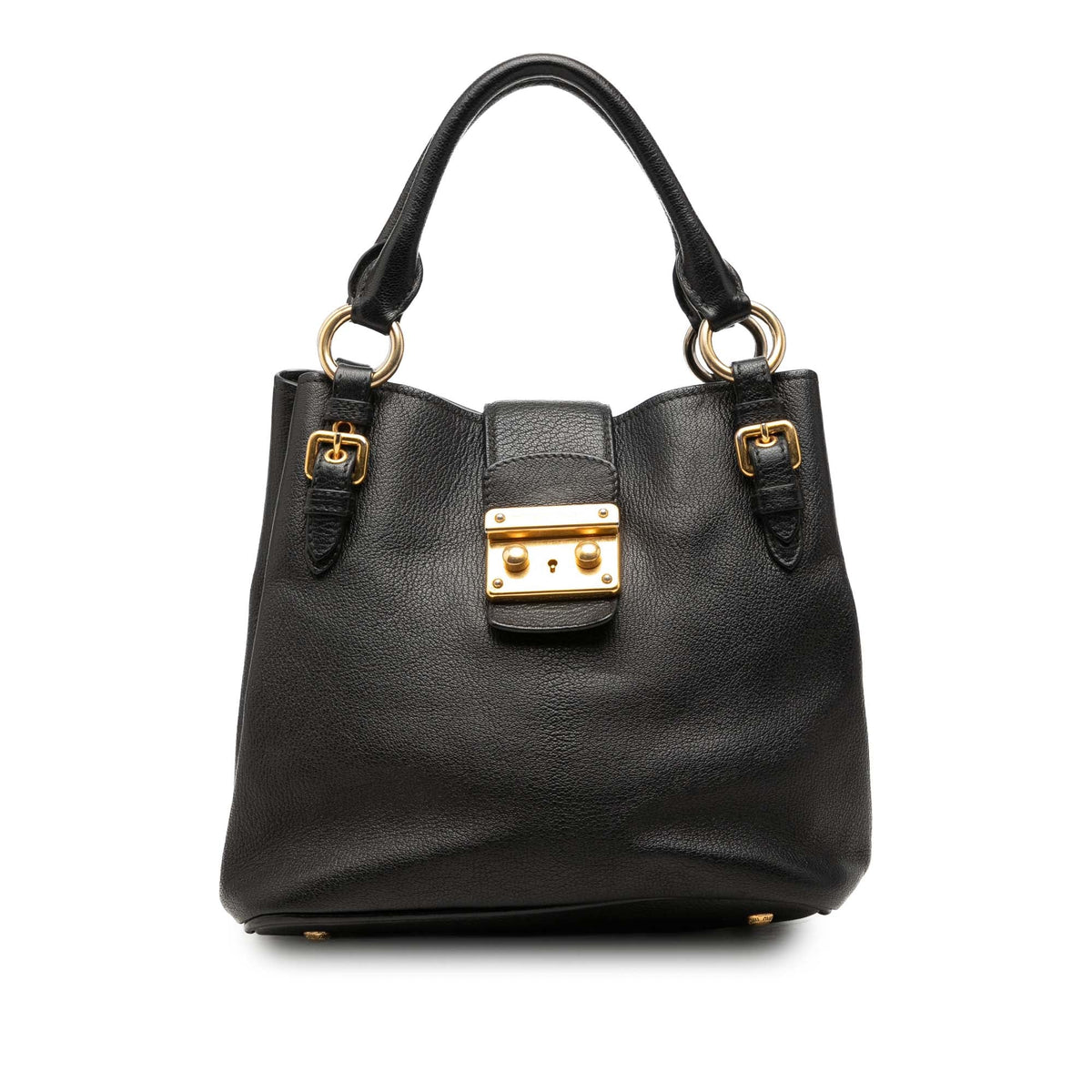 Miu Miu Goatskin Madras Satchel