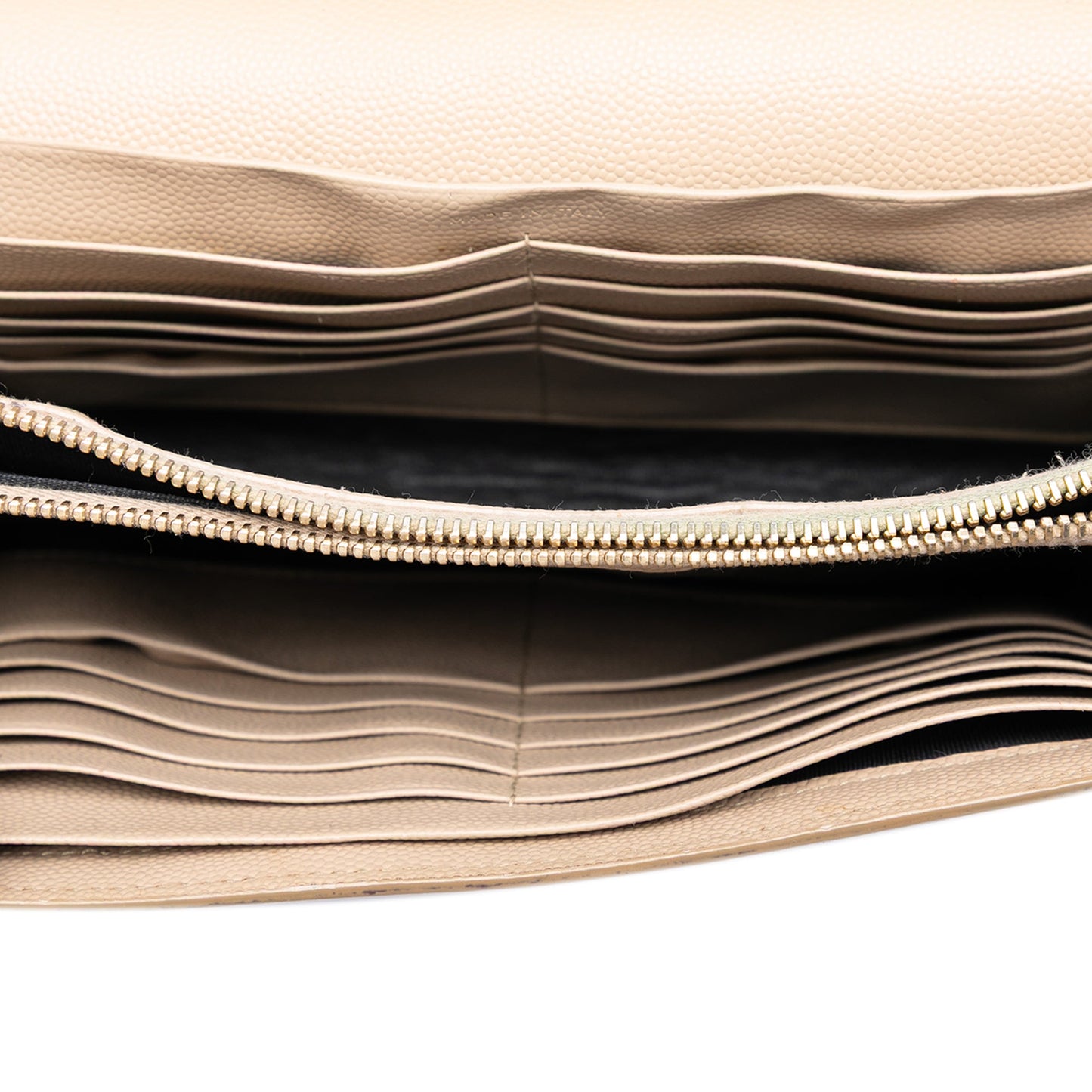 Saint Laurent Grain De Poudre Monogram Kate Wallet On Chain