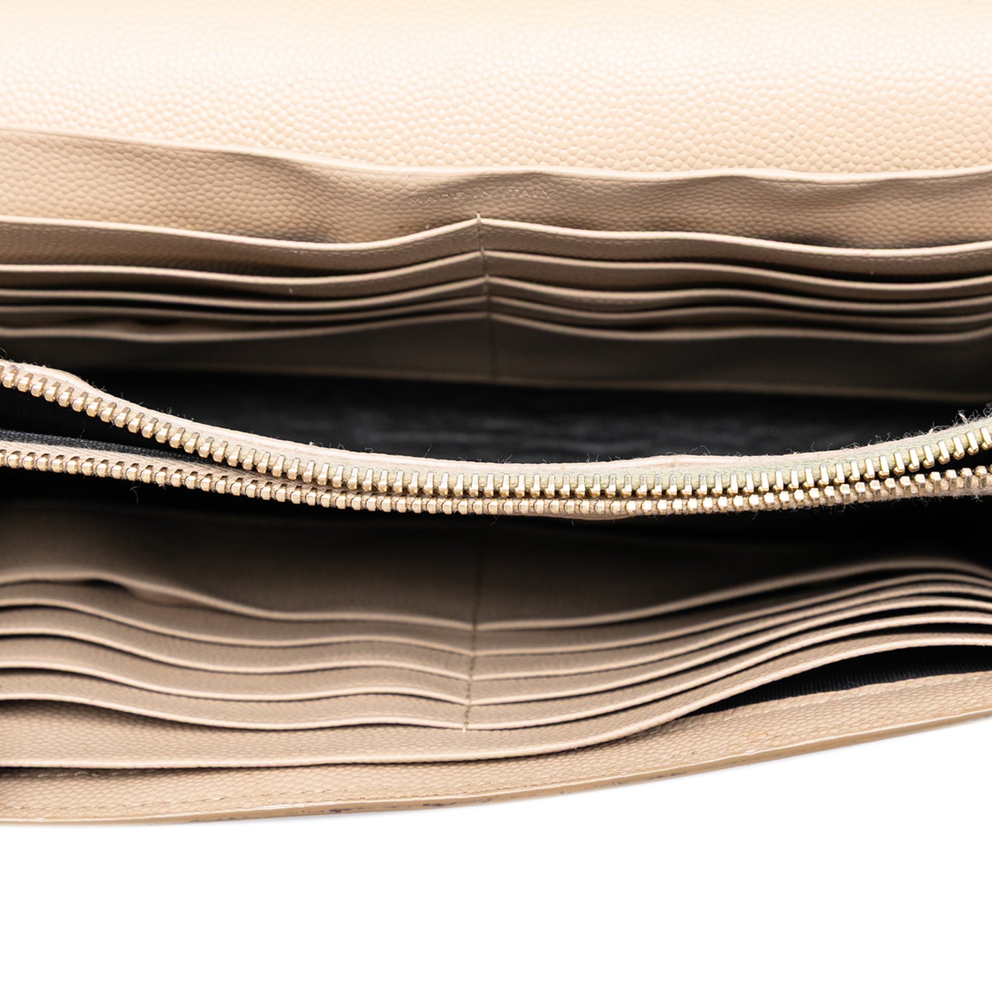 Saint Laurent Grain De Poudre Monogram Kate Wallet On Chain