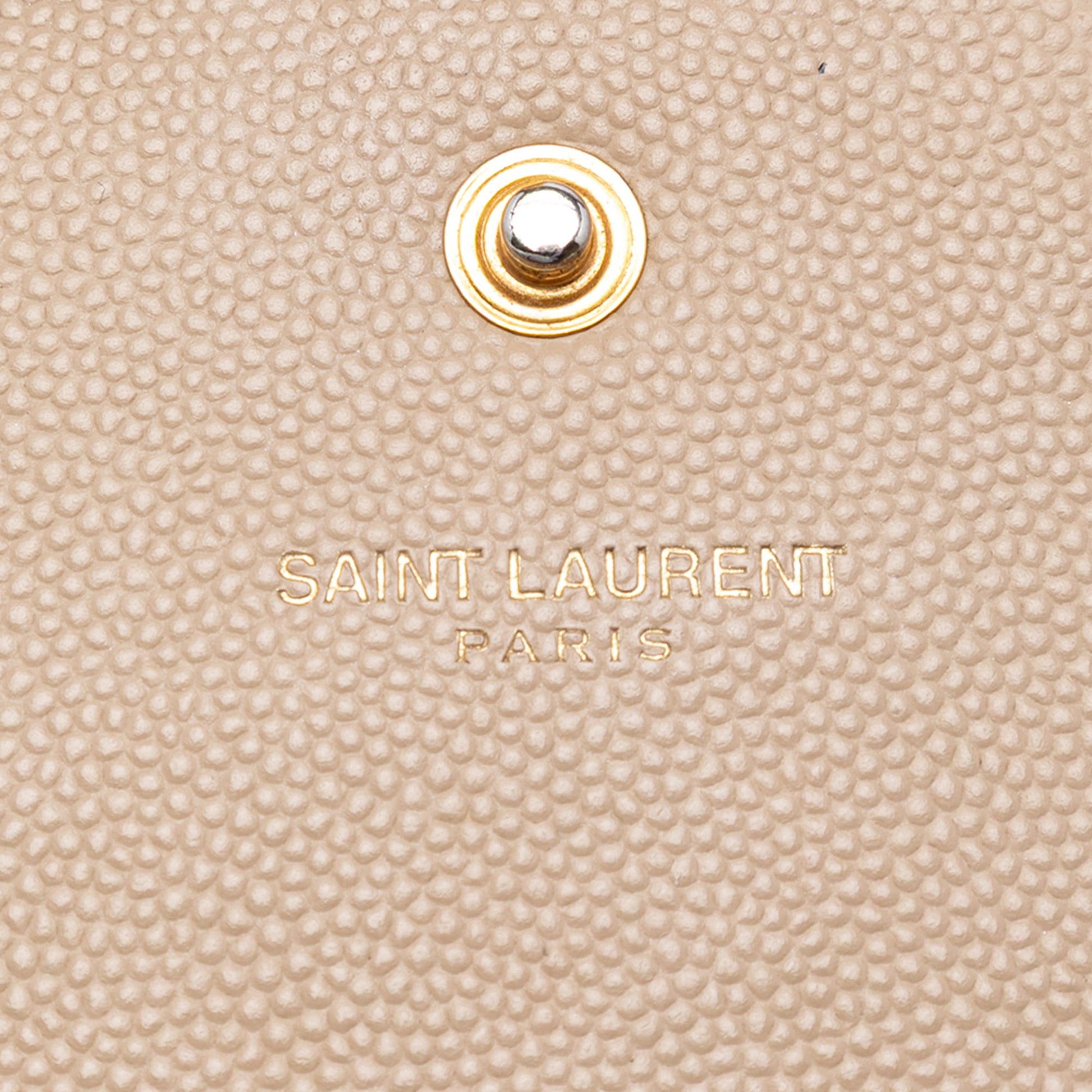Saint Laurent Grain De Poudre Monogram Kate Wallet On Chain