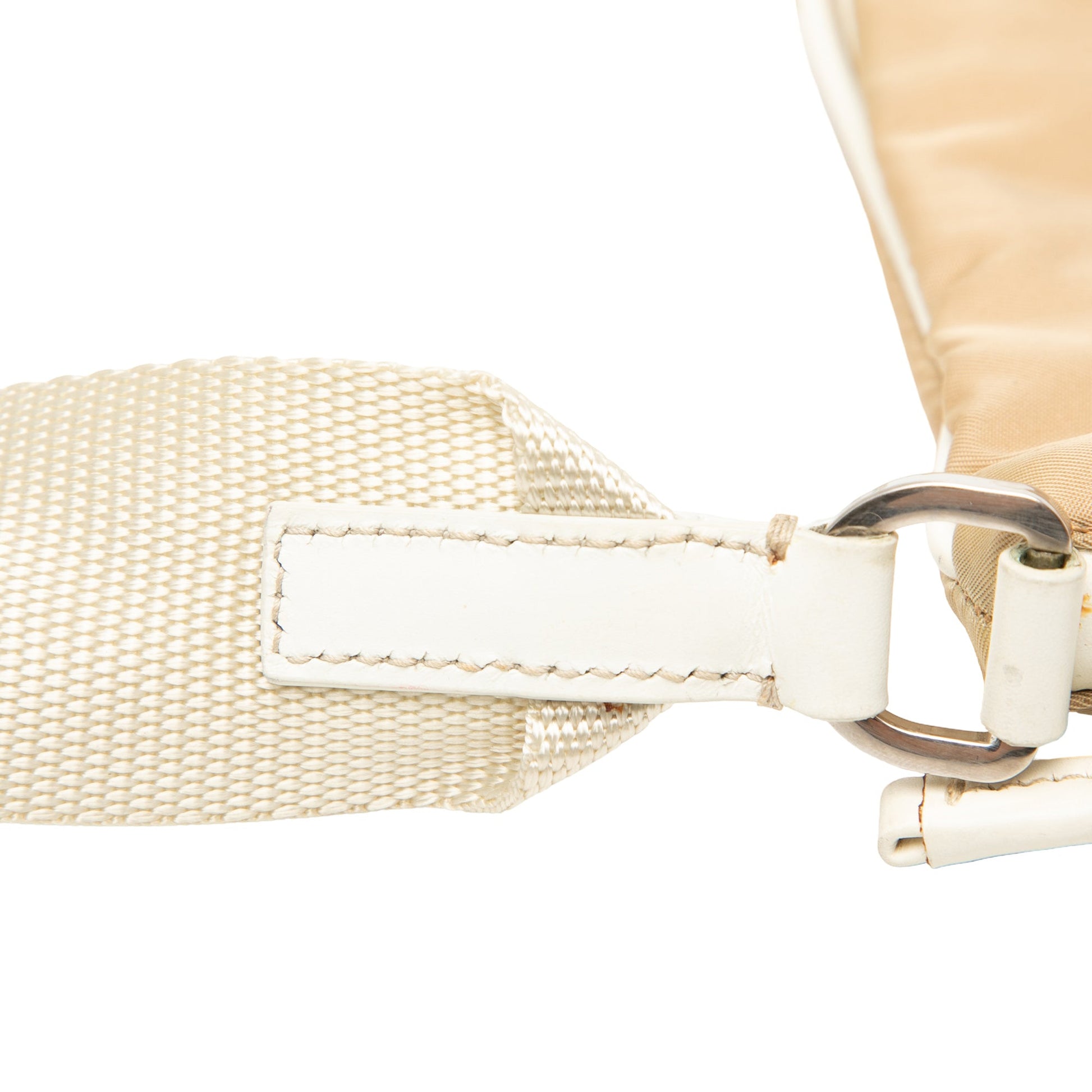 Leather Trimmed Tessuto Zip Top Crossbody