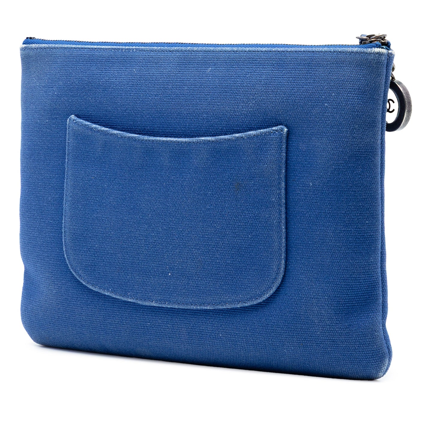 Chanel Medium Canvas La Pausa Zip O Case Clutch