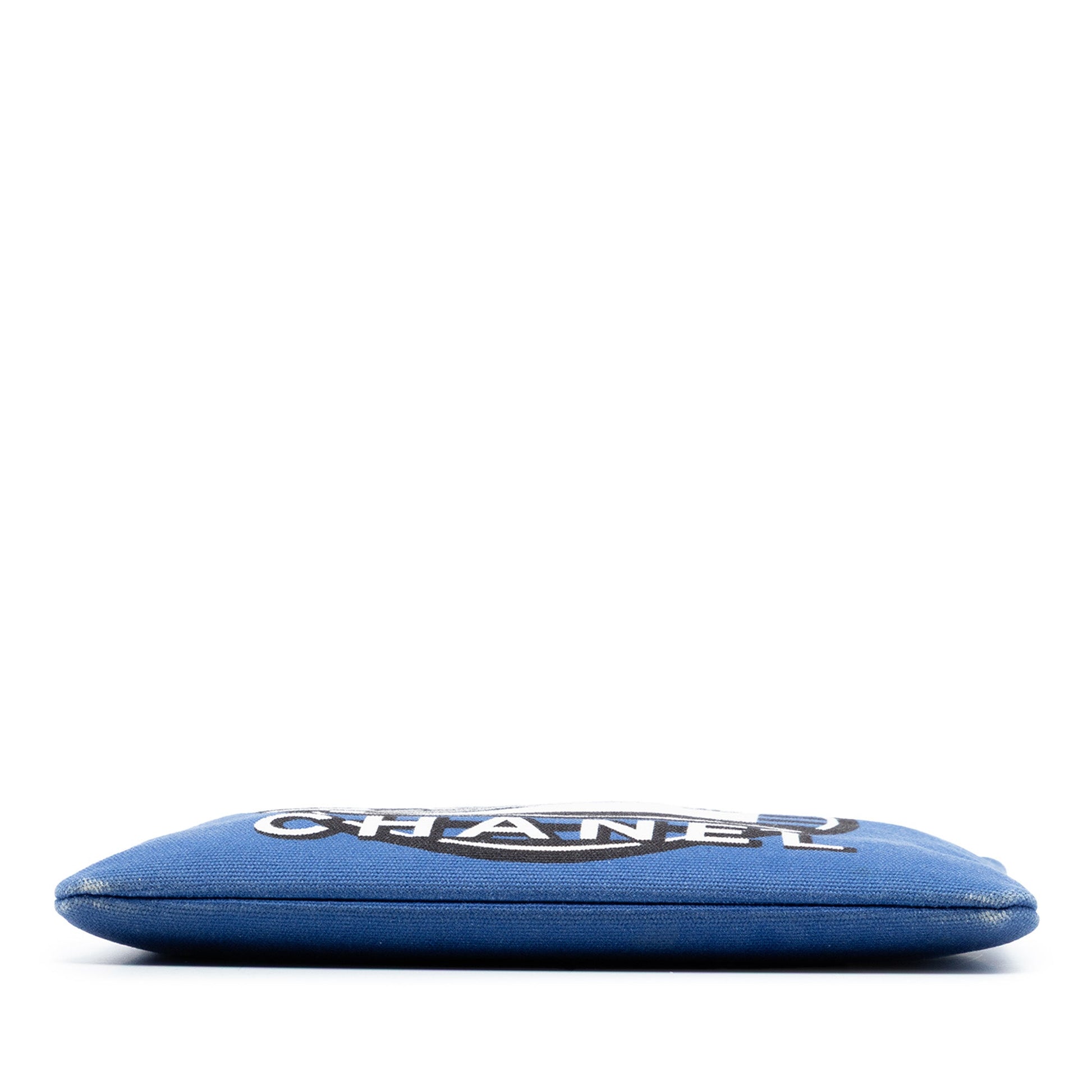 Chanel Medium Canvas La Pausa Zip O Case Clutch
