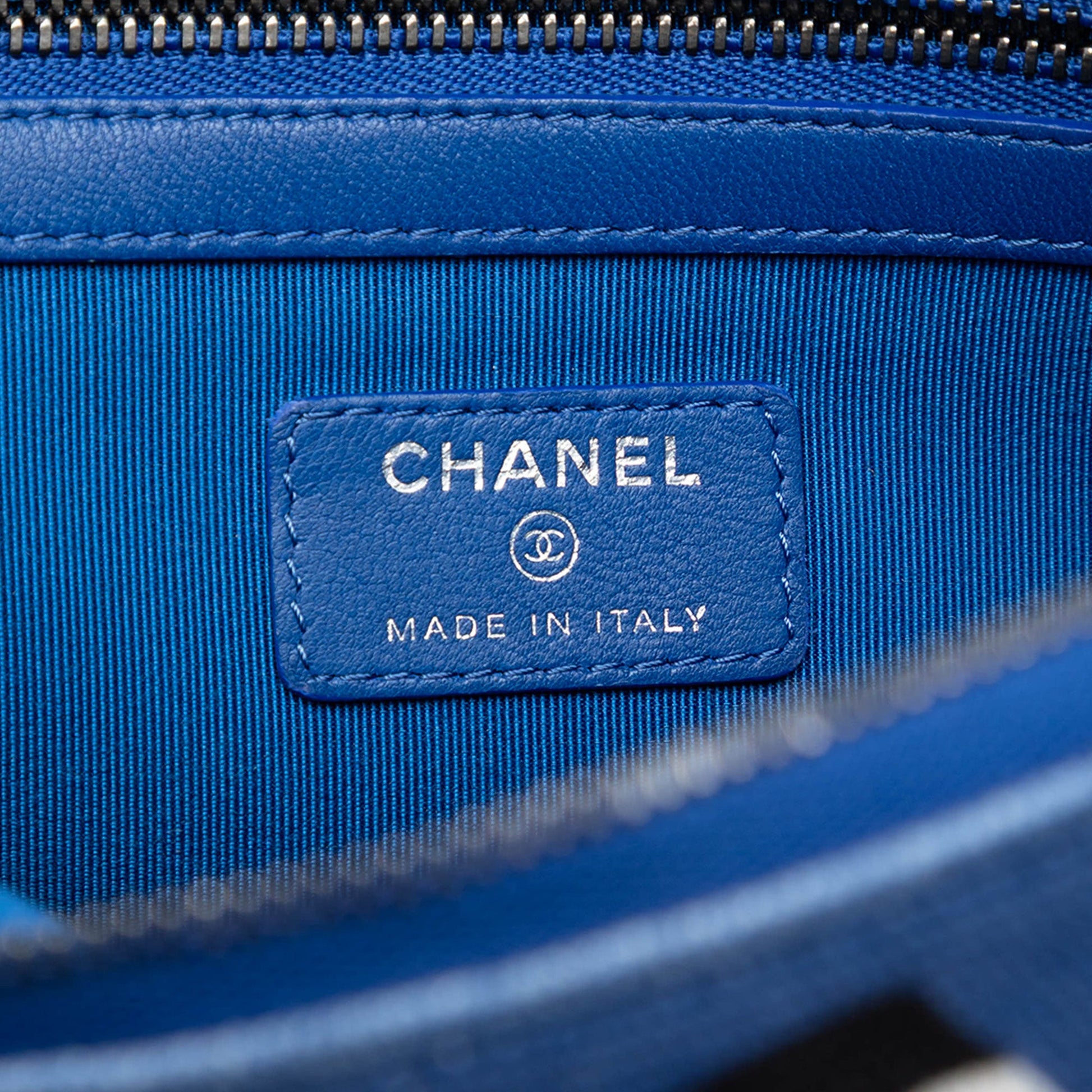 Chanel Medium Canvas La Pausa Zip O Case Clutch