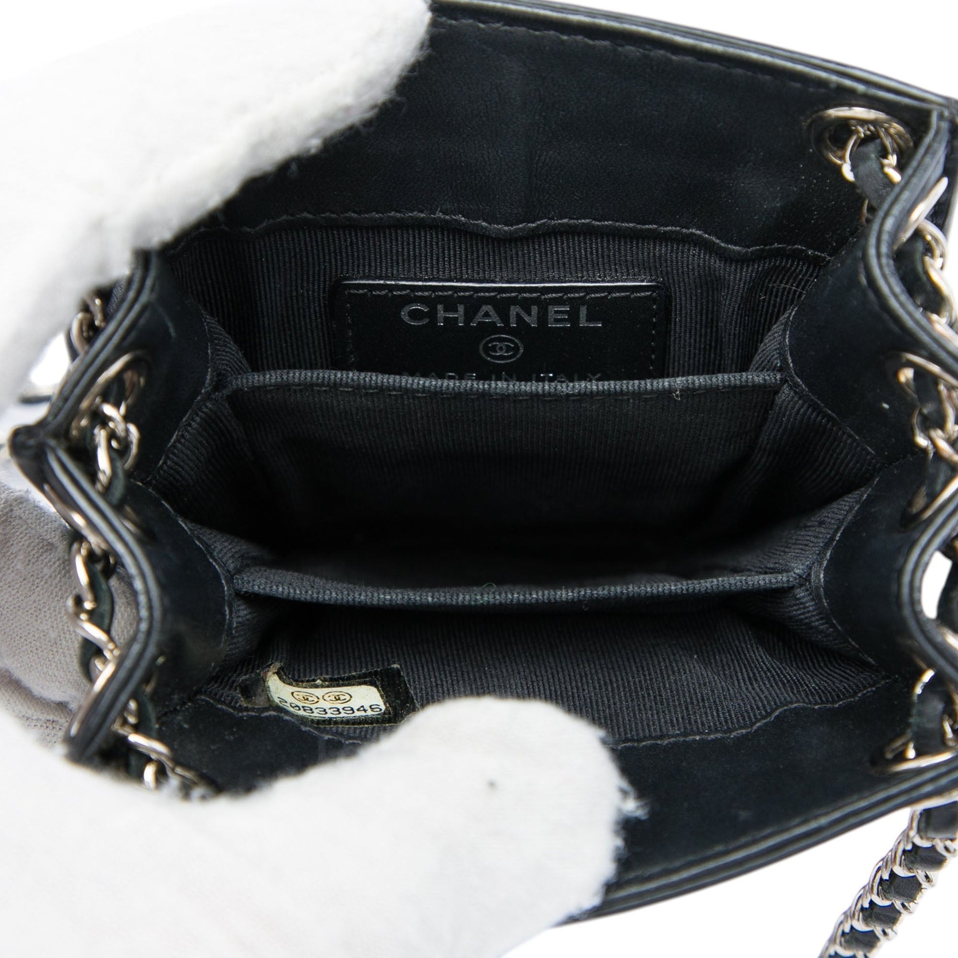Chanel CC Patent Phone Holder Crossbody