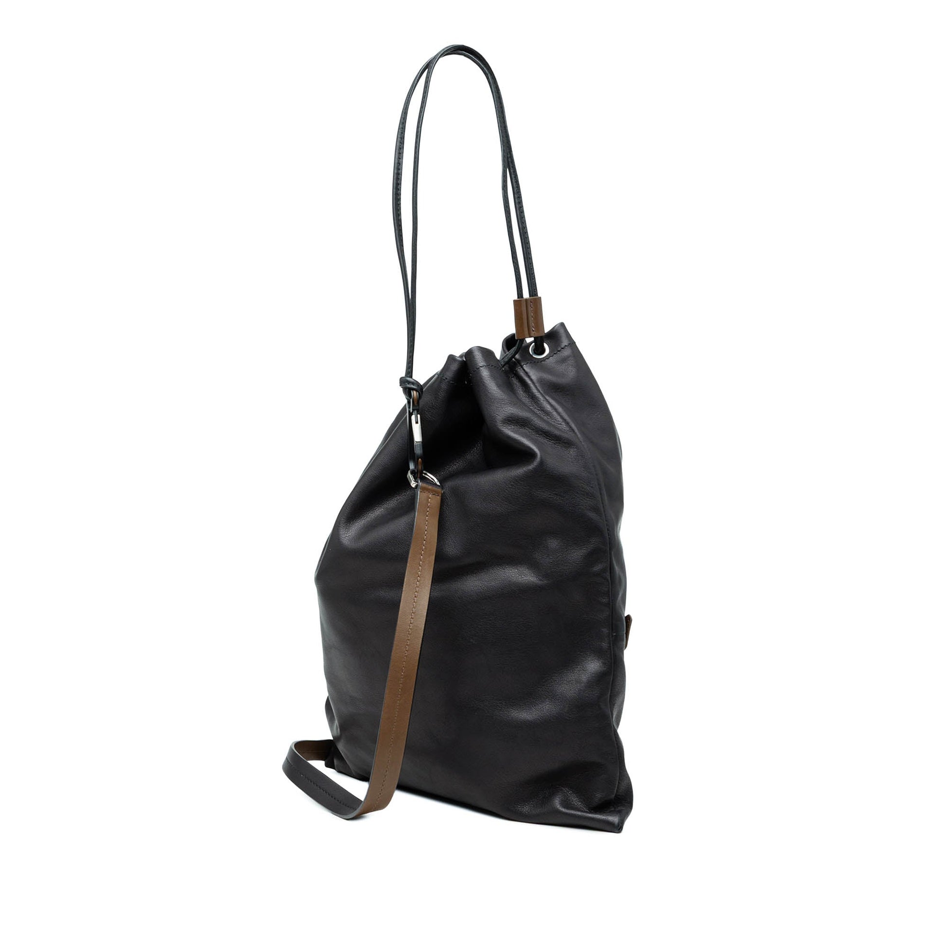 Ferragamo Leather Kentucky Drawstring Backpack