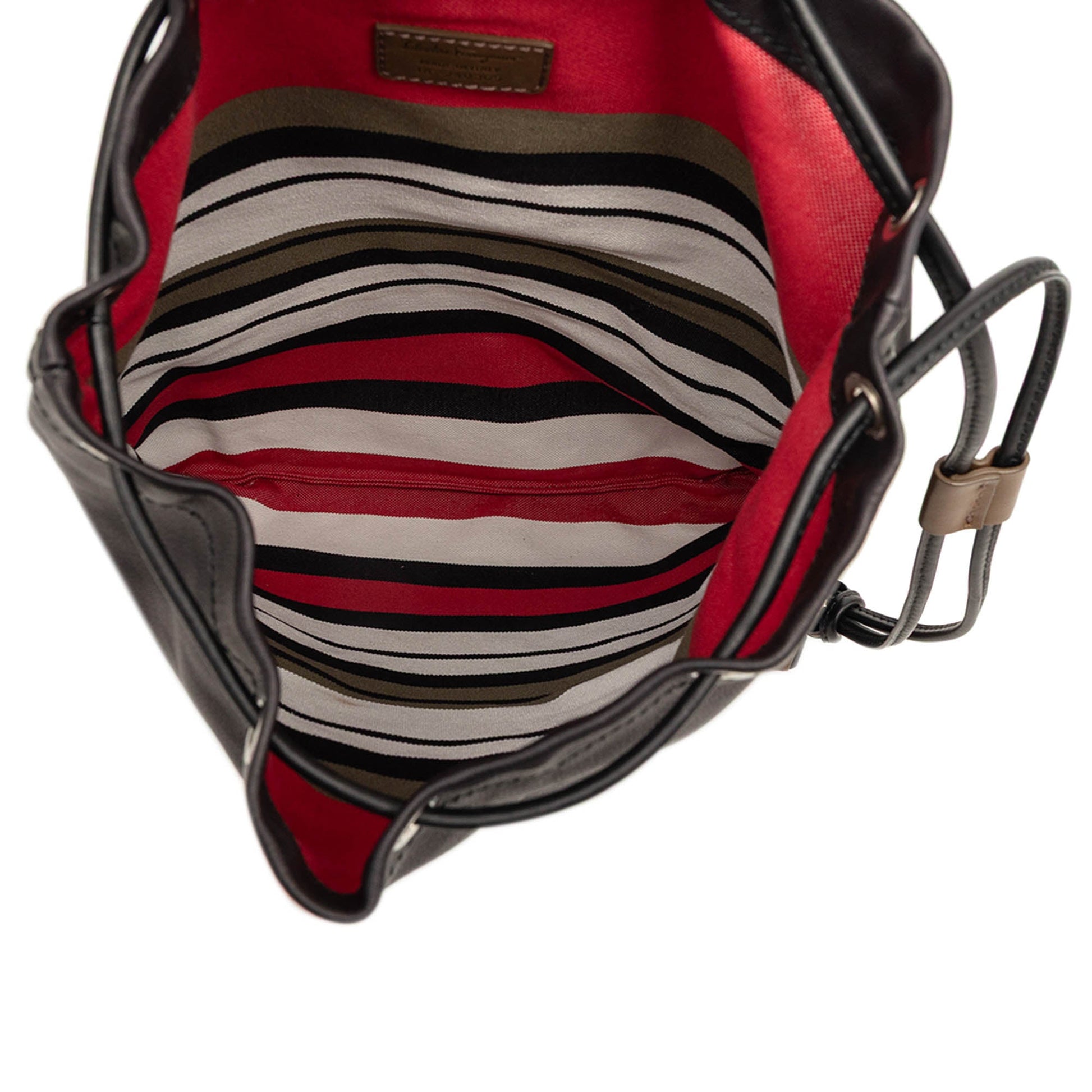 Ferragamo Leather Kentucky Drawstring Backpack
