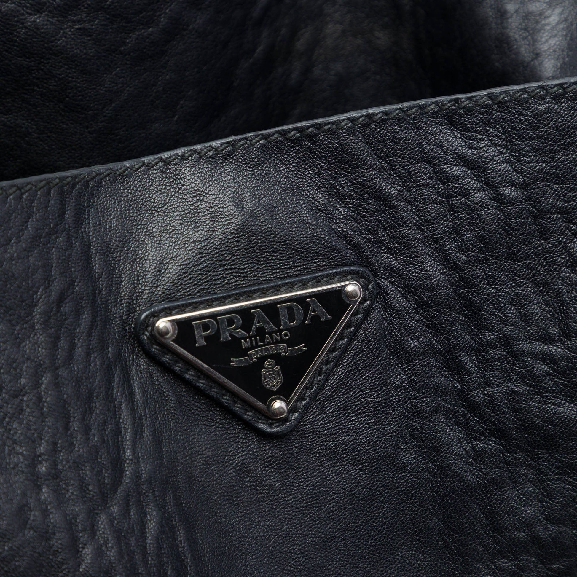 Prada Crinkled Nappa Tote