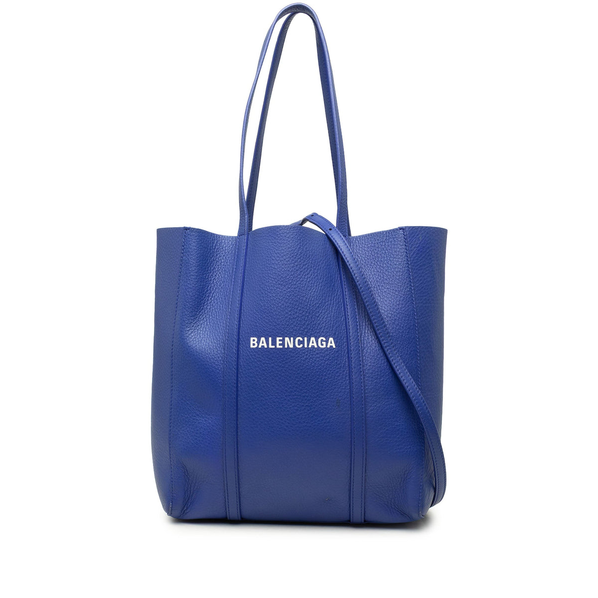 Balenciaga Leather Everyday Tote XS — Blue