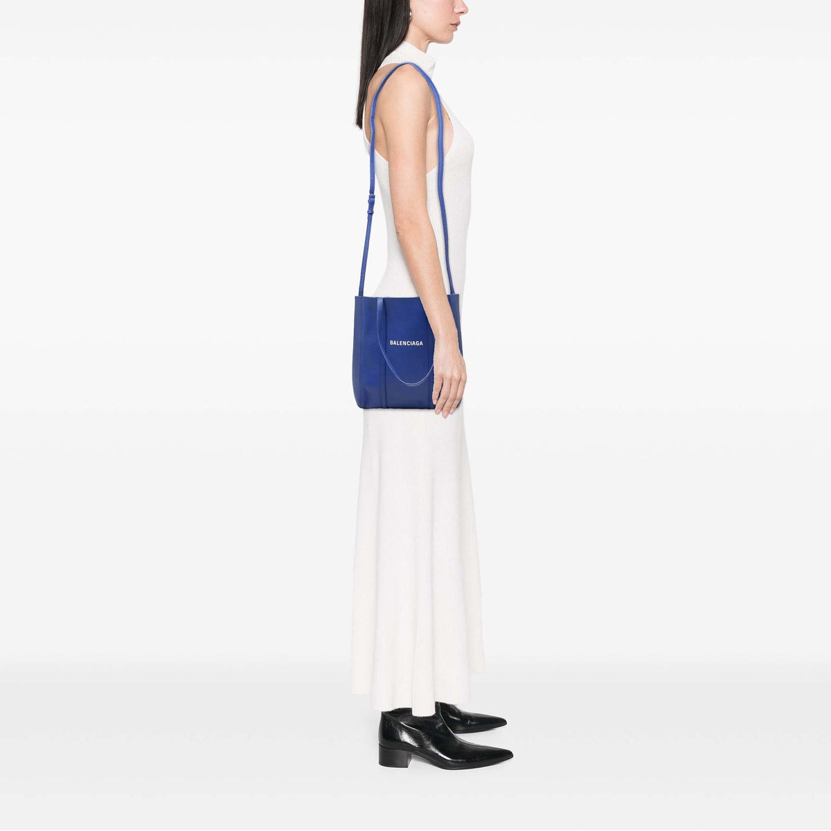 Balenciaga Leather Everyday Tote XS — Blue
