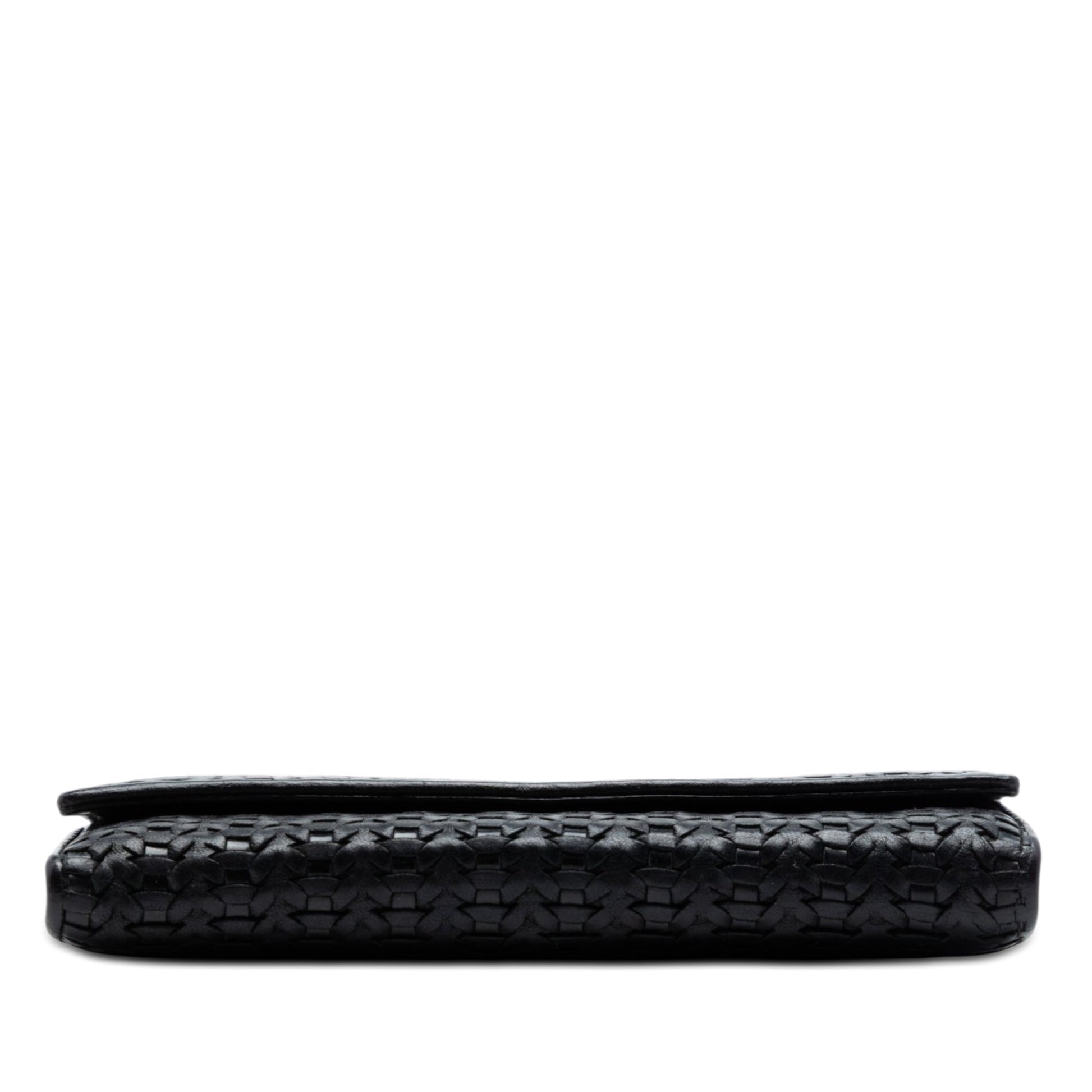 Dior Woven Lambskin Lady Dior Rendezvouz Wallet on Chain