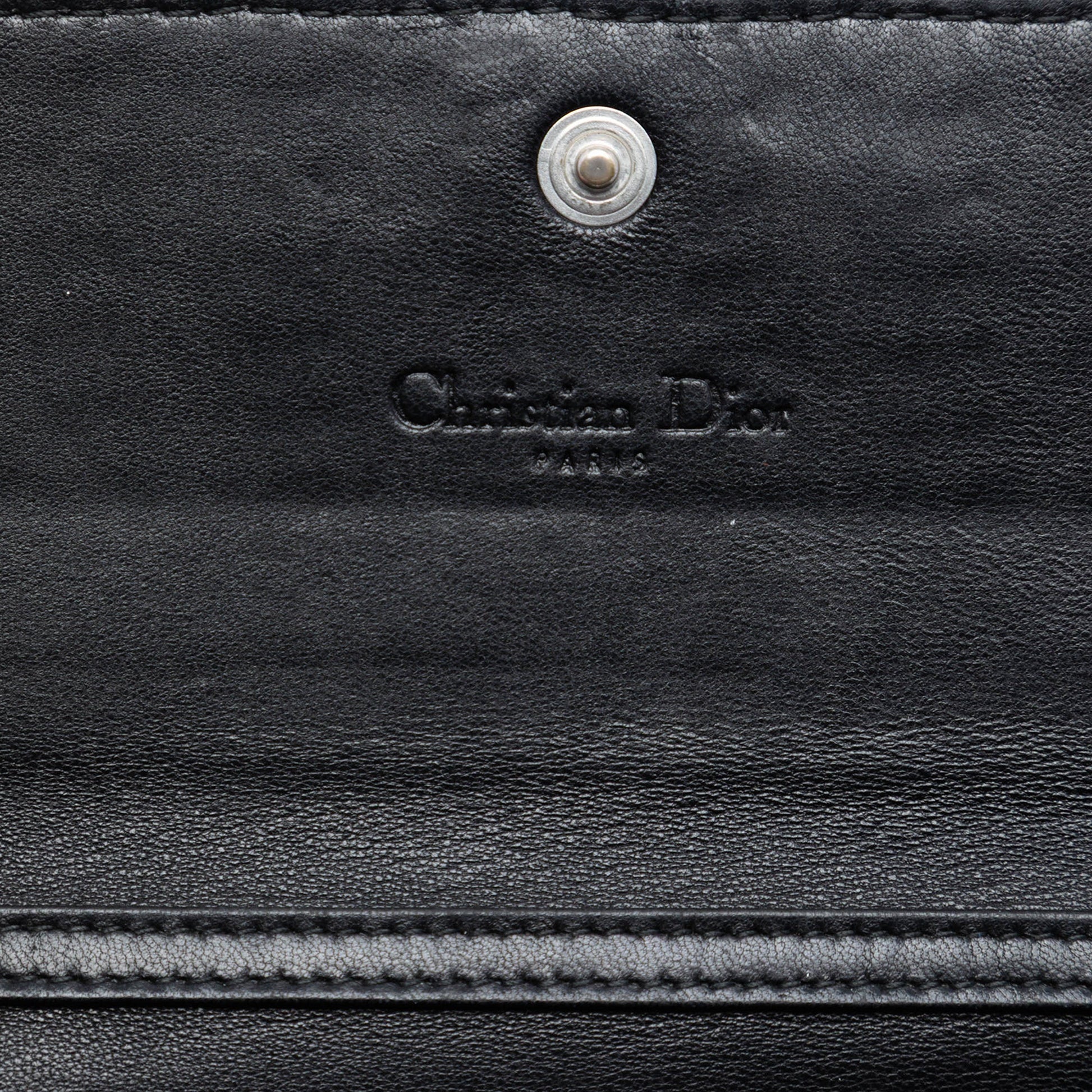 Dior Woven Lambskin Lady Dior Rendezvouz Wallet on Chain