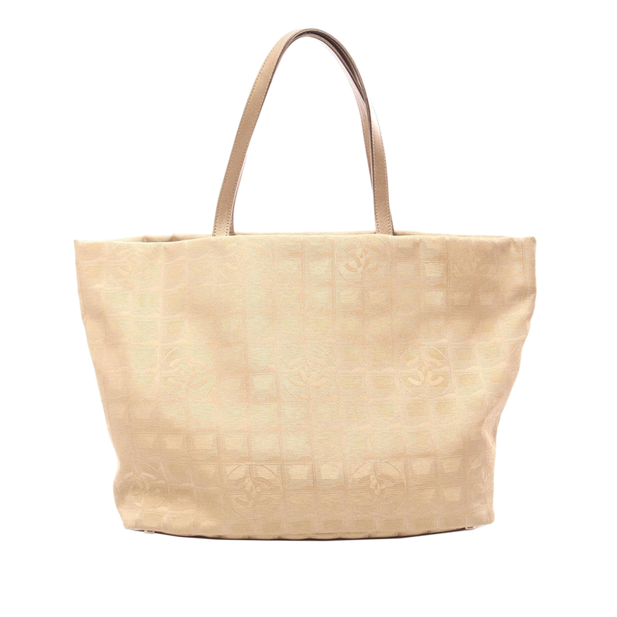 Chanel New Travel Line Nylon Tote — Gold
