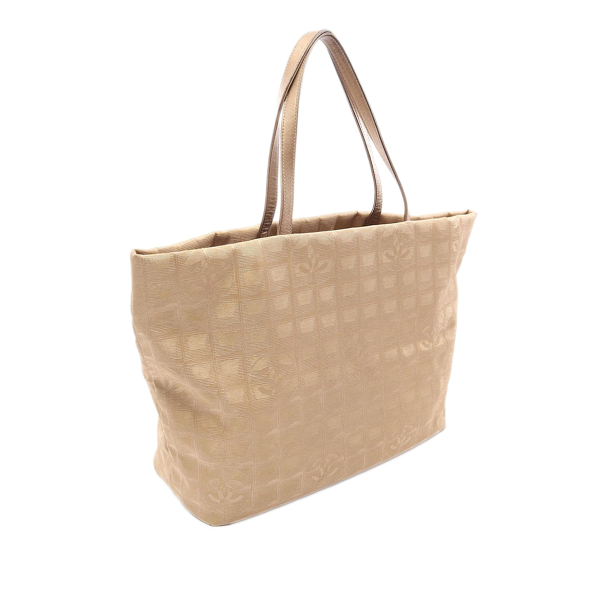 Chanel New Travel Line Nylon Tote — Gold