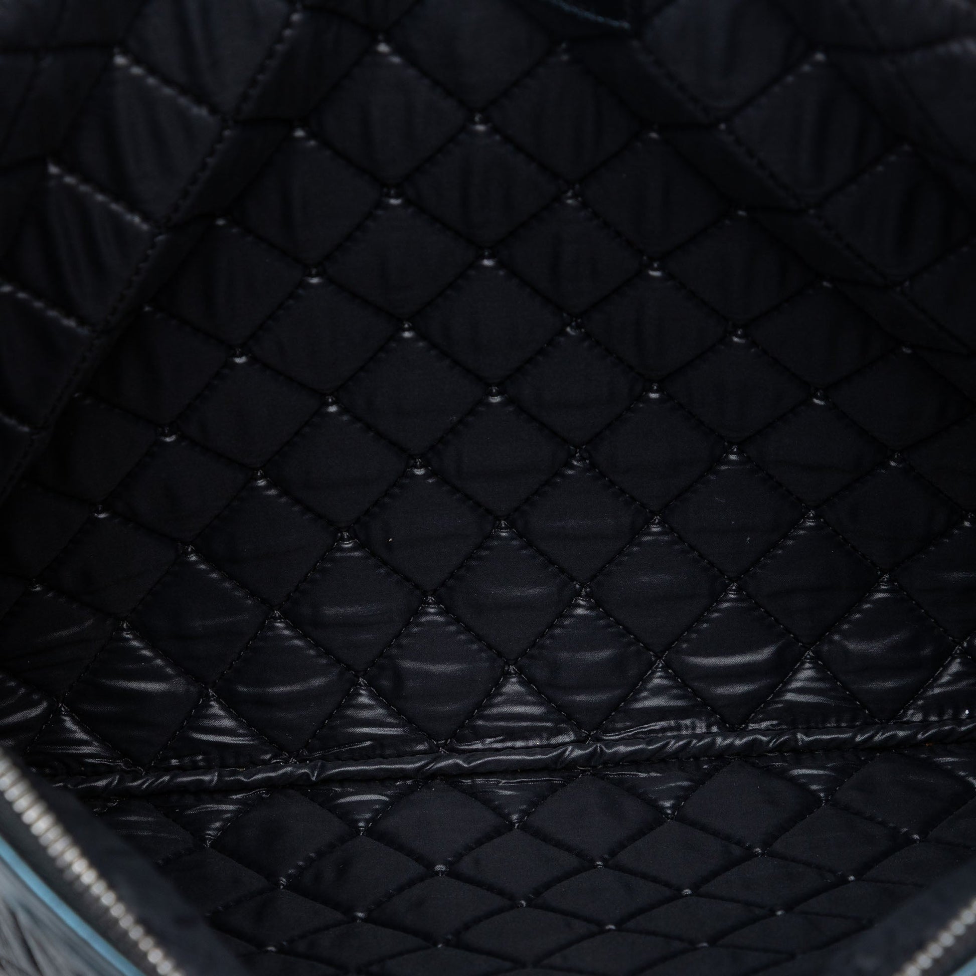 Large Quilted Metallic Lambskin Boy O Case Clutch