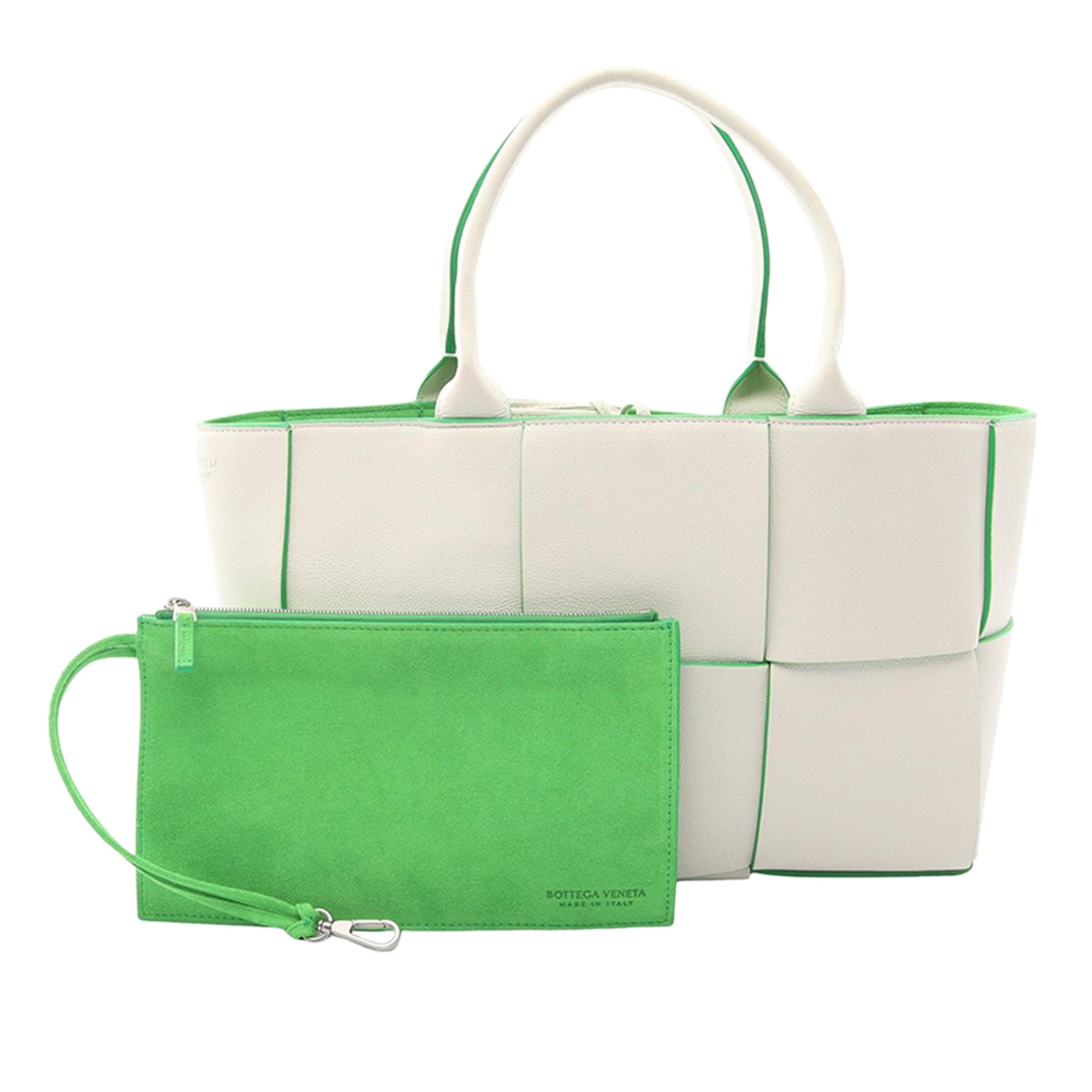 Bottega Veneta Small Lambskin Intrecciato Arco Tote
