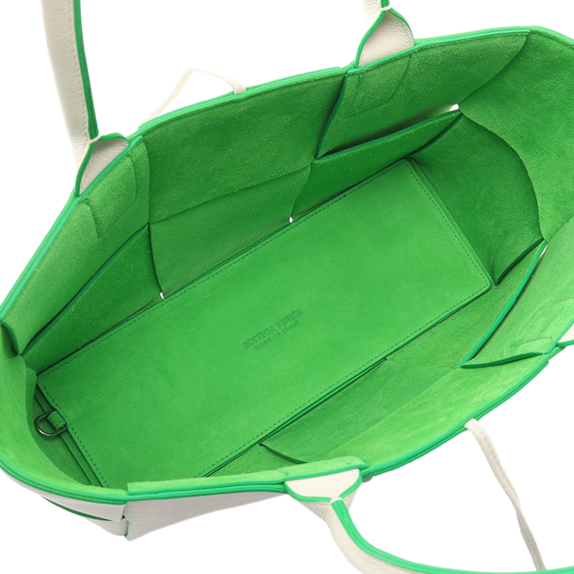 Bottega Veneta Small Lambskin Intrecciato Arco Tote