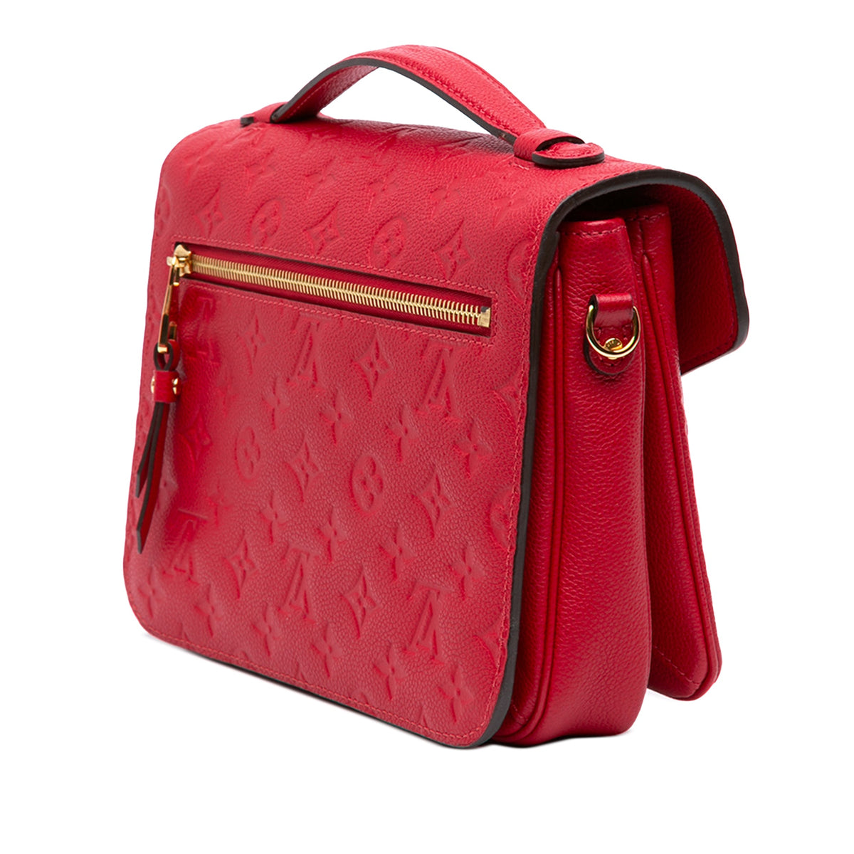 Louis Vuitton Monogram Empreinte Pochette Metis — Red