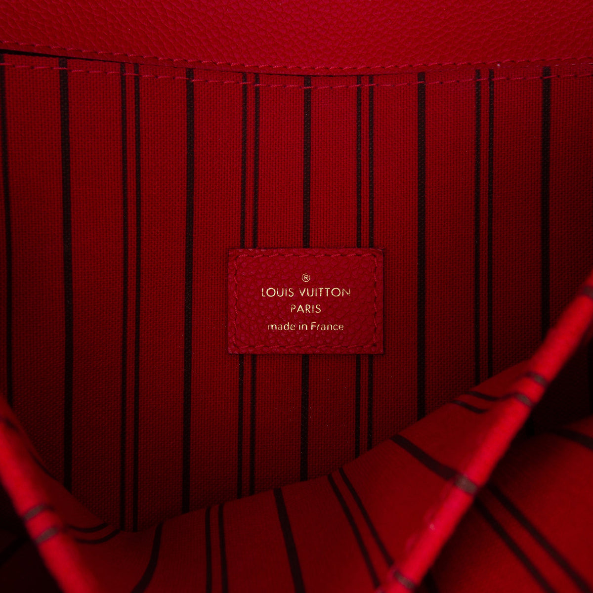 Louis Vuitton Monogram Empreinte Pochette Metis — Red