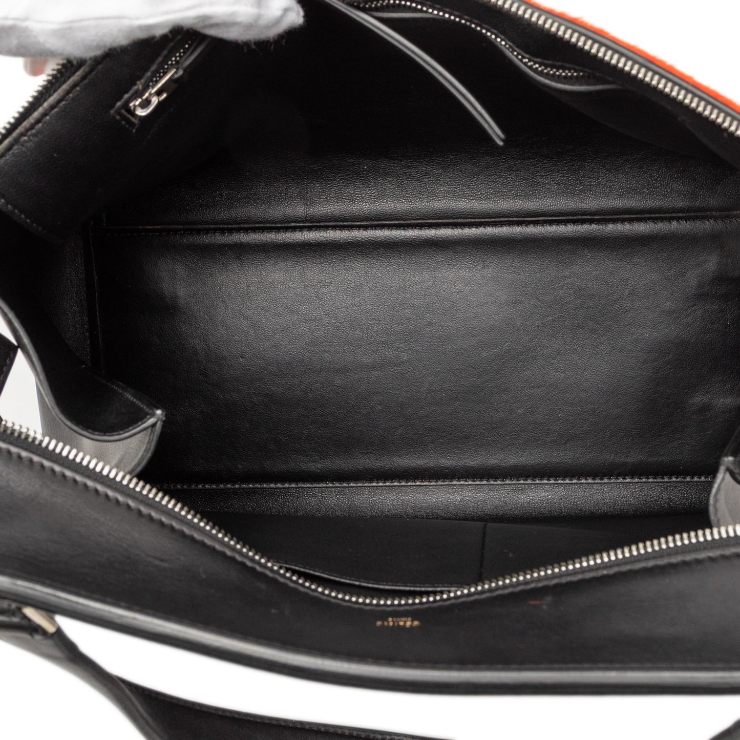 Celine Medium Bicolor Leather and Pony Hair Edge Handbag