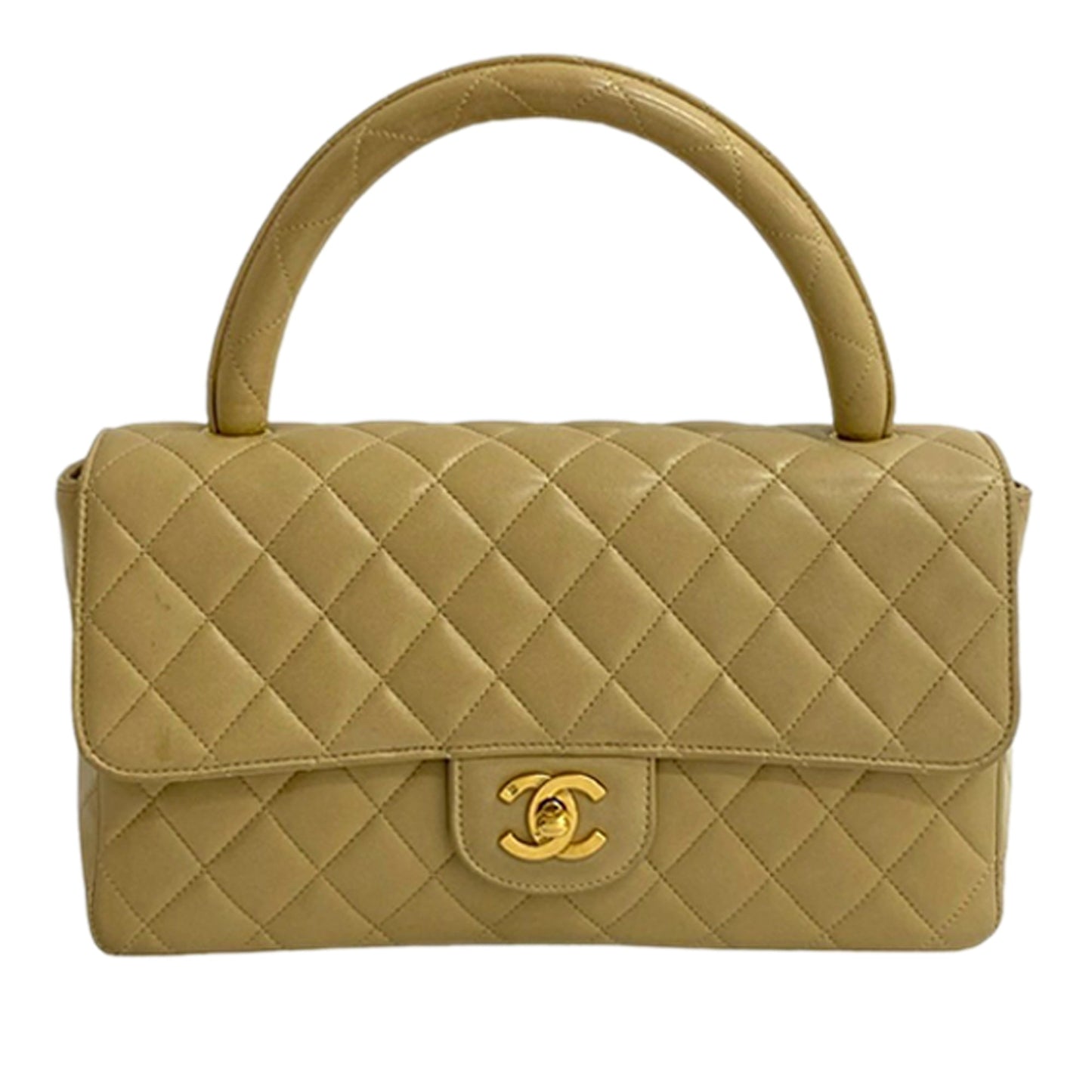 Chanel Lambskin Parent Child Kelly Set Top Handle Bag