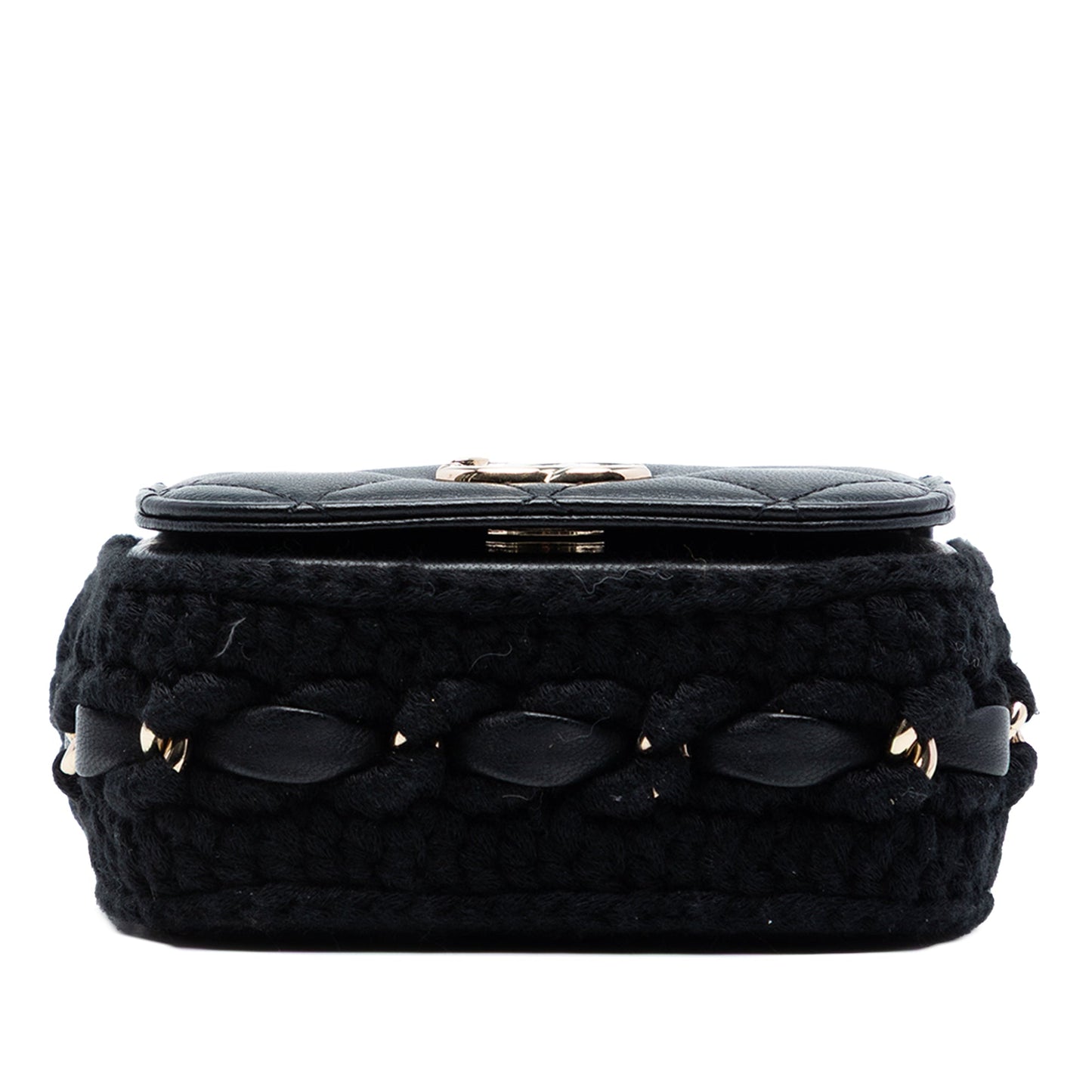 Chanel Mini CC Quilted Lambskin Crochet Flap