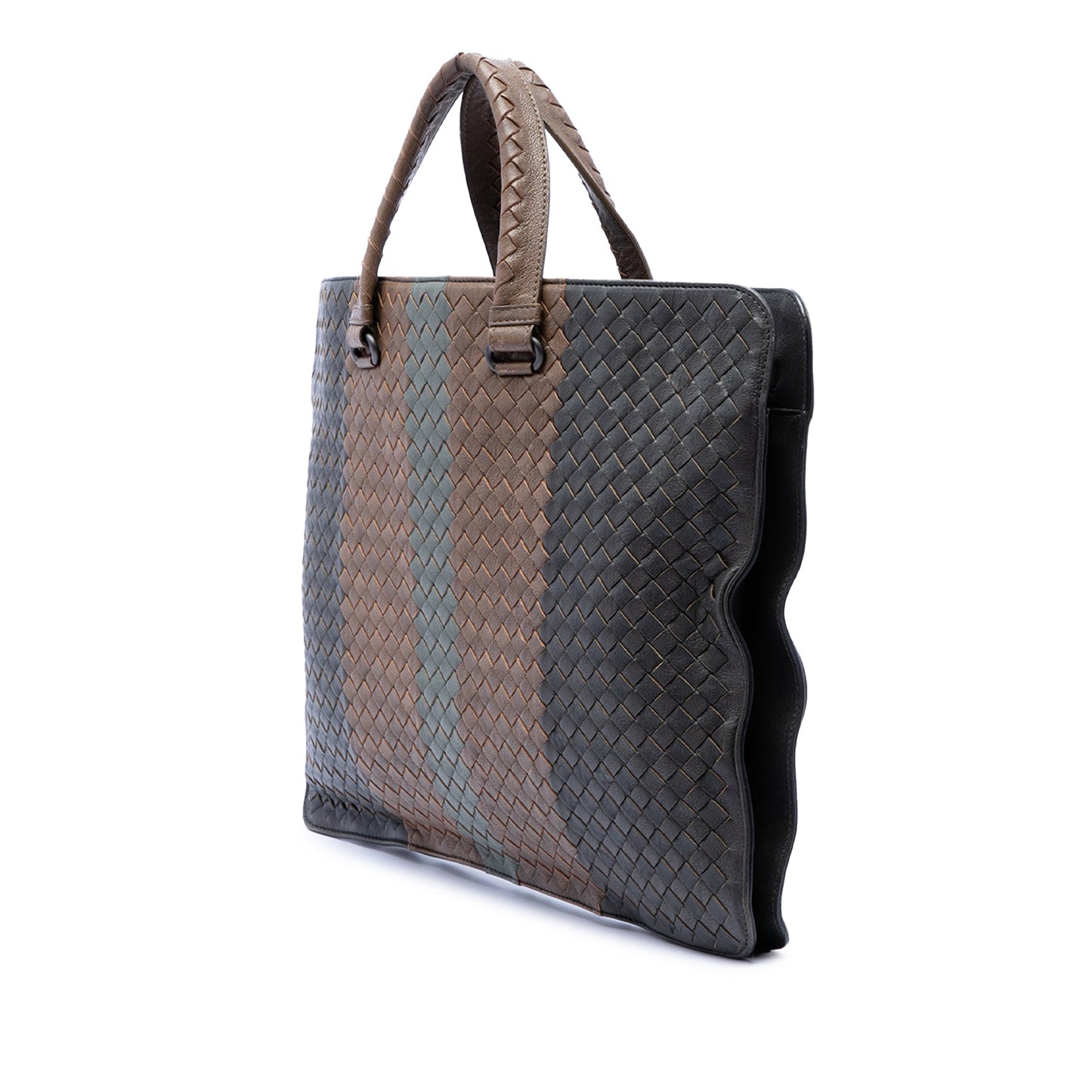 Bottega Veneta Nappa Intrecciato Club Fume Briefcase
