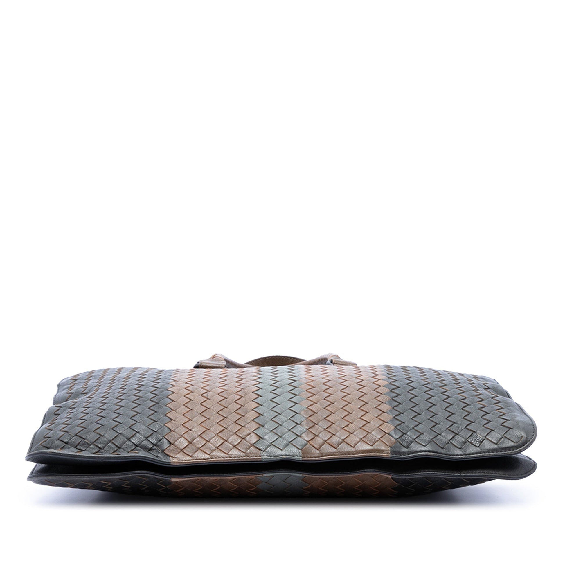 Bottega Veneta Nappa Intrecciato Club Fume Briefcase